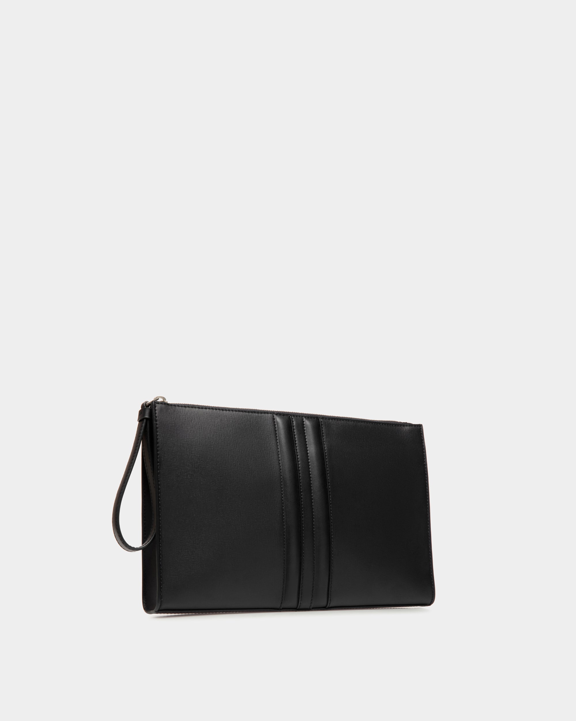 Mythos Pochette Aus Recyceltem Leder In Schwarz - Herren - Bally - 04