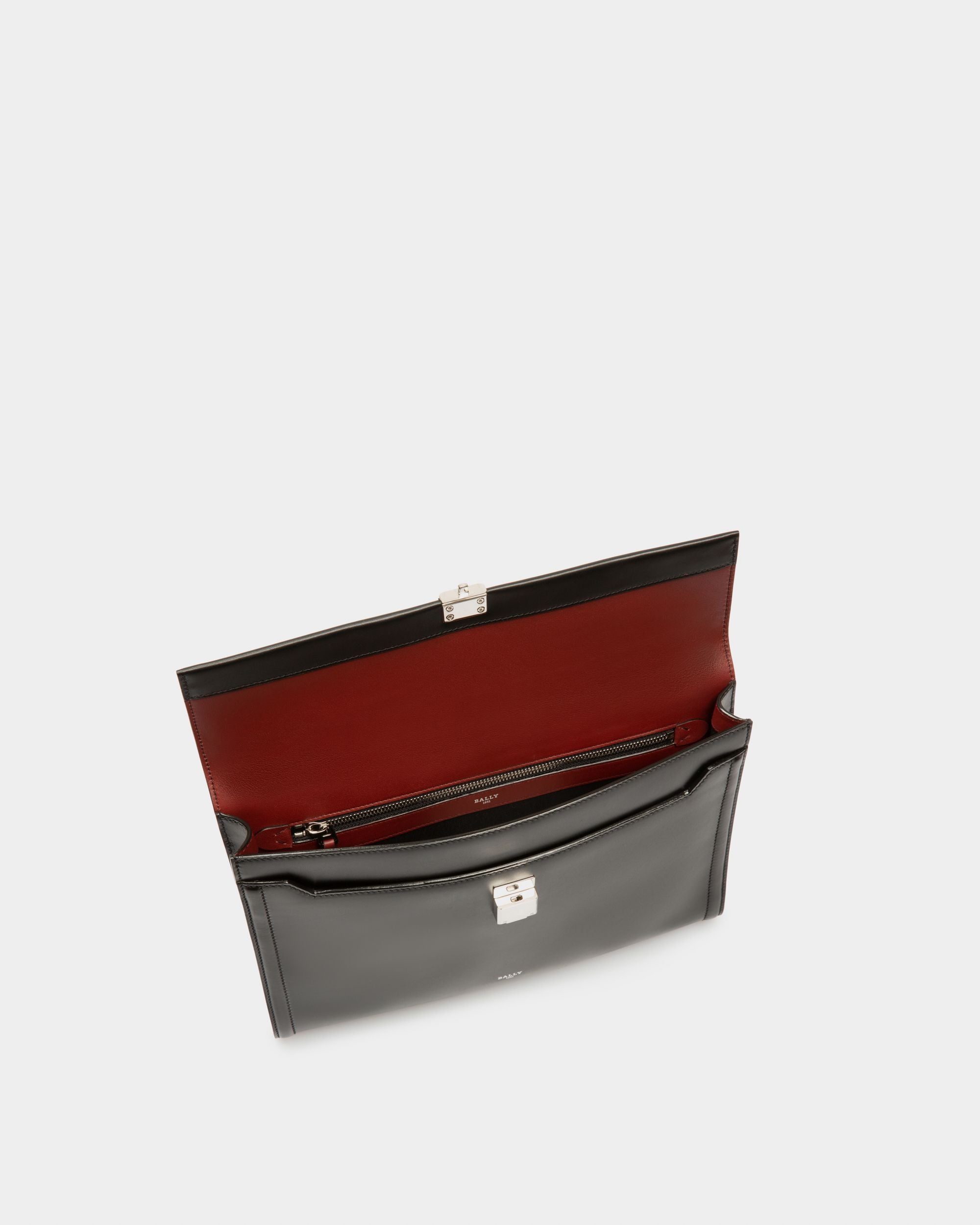 Soryan Dokumentenmappe Aus Schwarzem Leder - Herren - Bally - 03