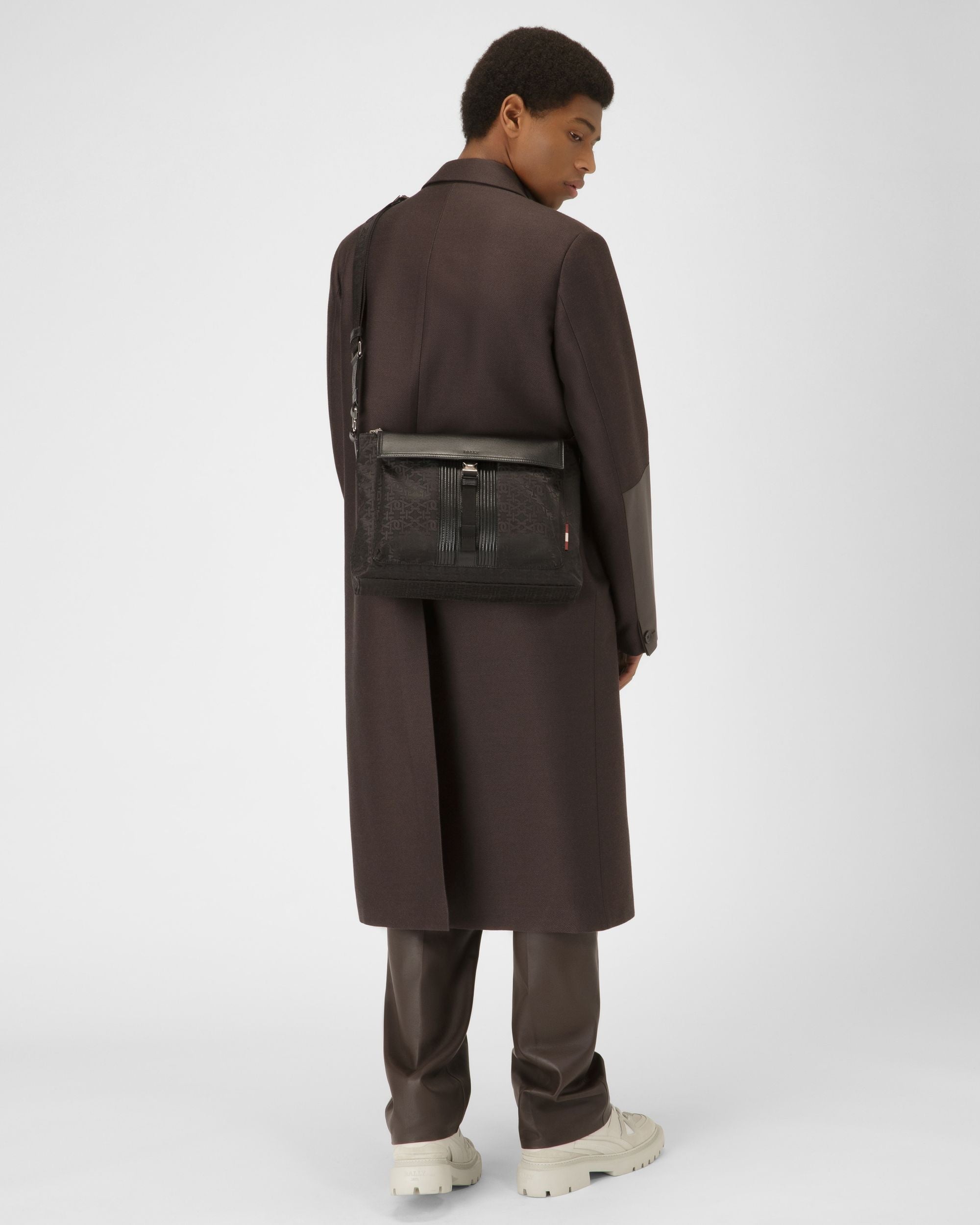 Amosh Dokumententasche Aus Schwarzem Nylon Und Leder - Herren - Bally - 06
