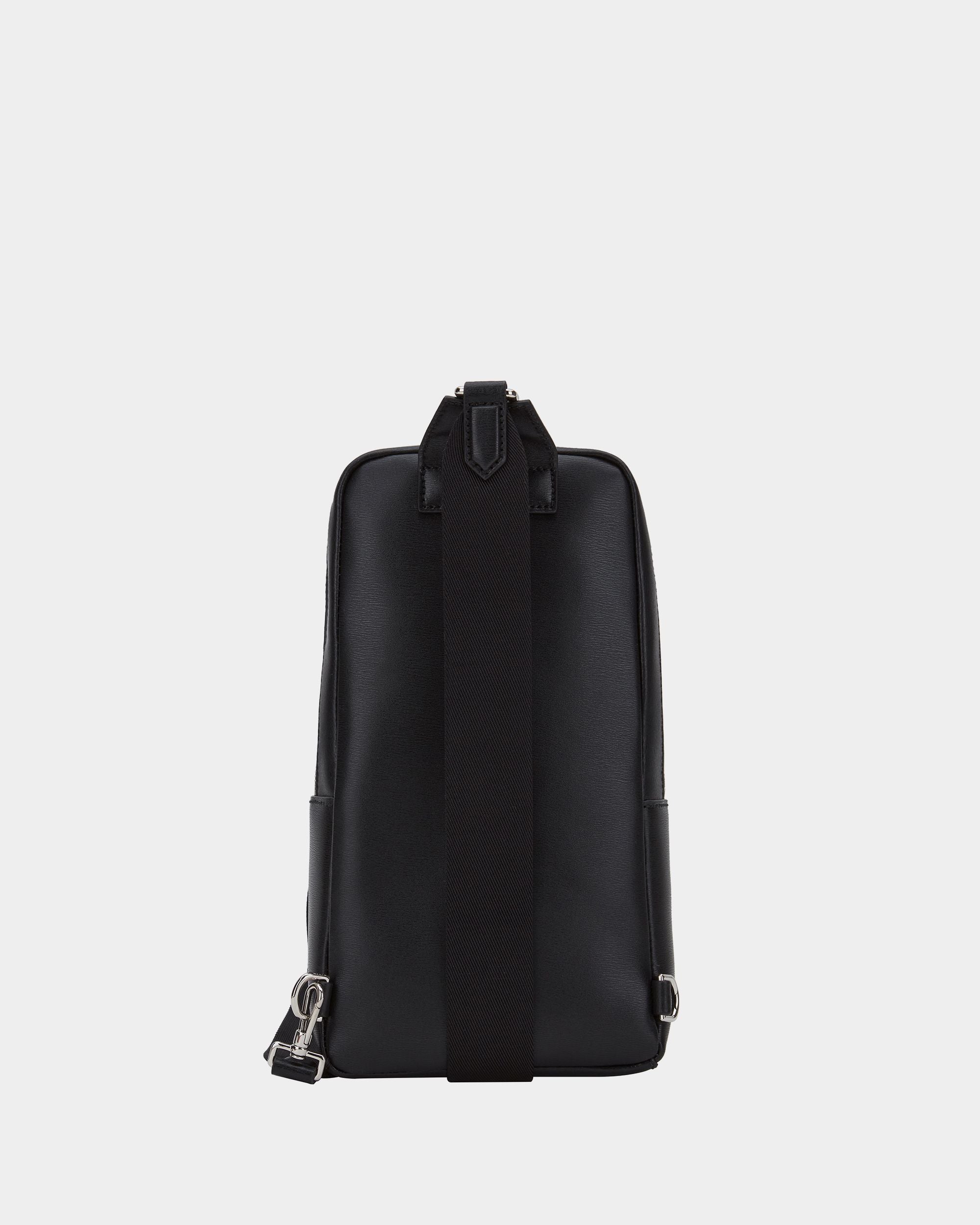 Men's Black Leather Shoulder Bag - Herren - Bally - 02