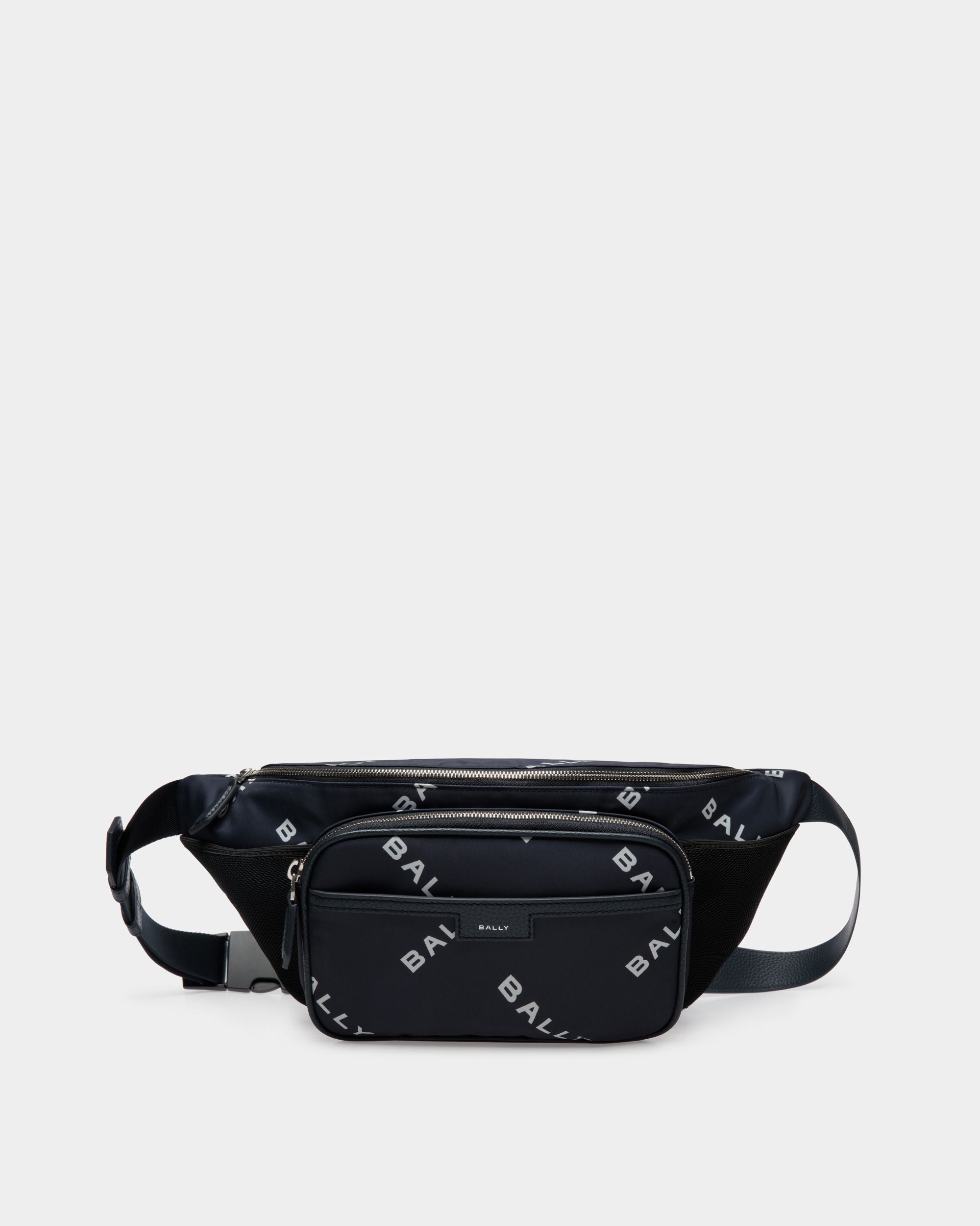 Code Gürteltasche Aus Bedrucktem Nylon In Blau - Herren - Bally - 01
