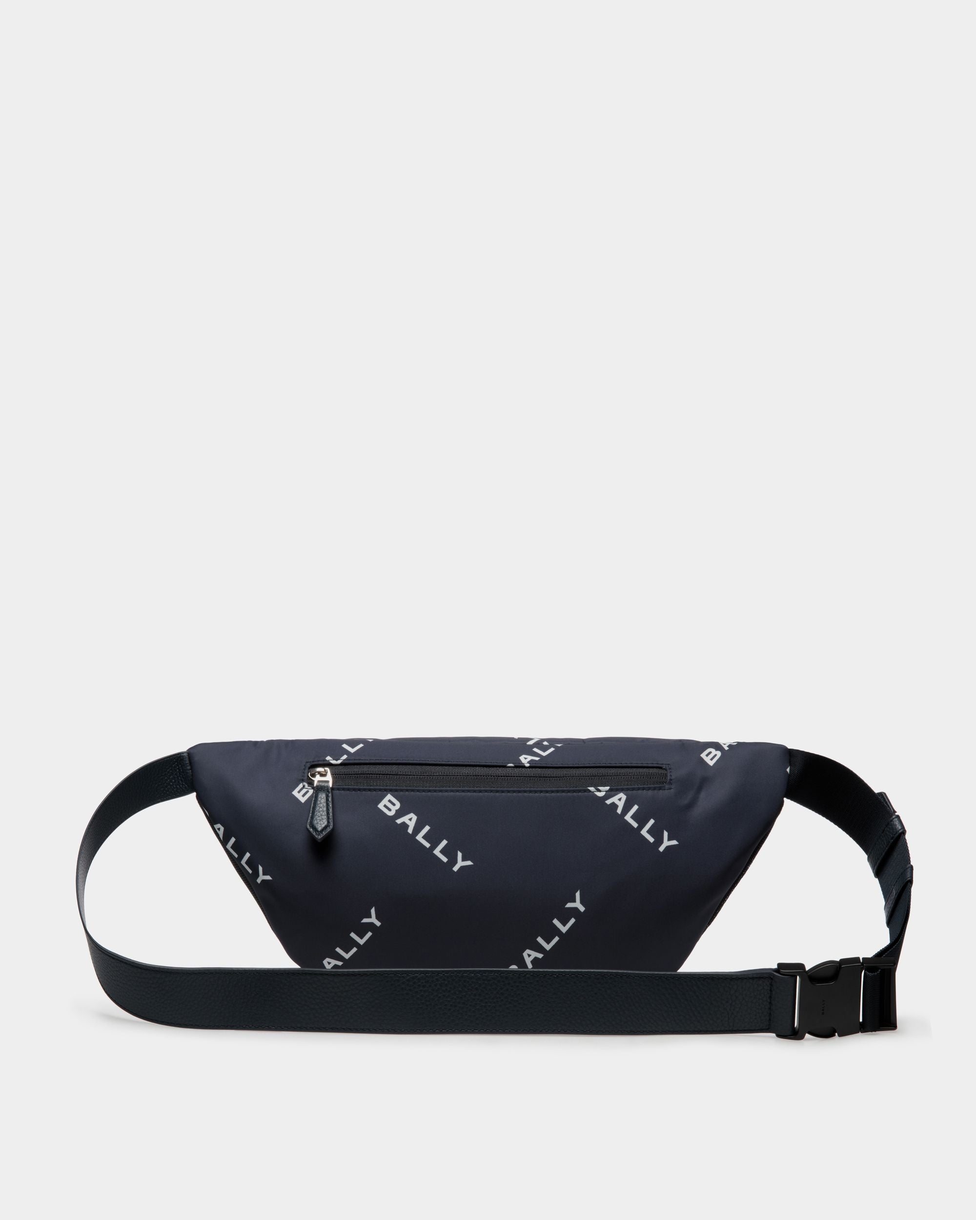 Code Gürteltasche Aus Bedrucktem Nylon In Blau - Herren - Bally - 03