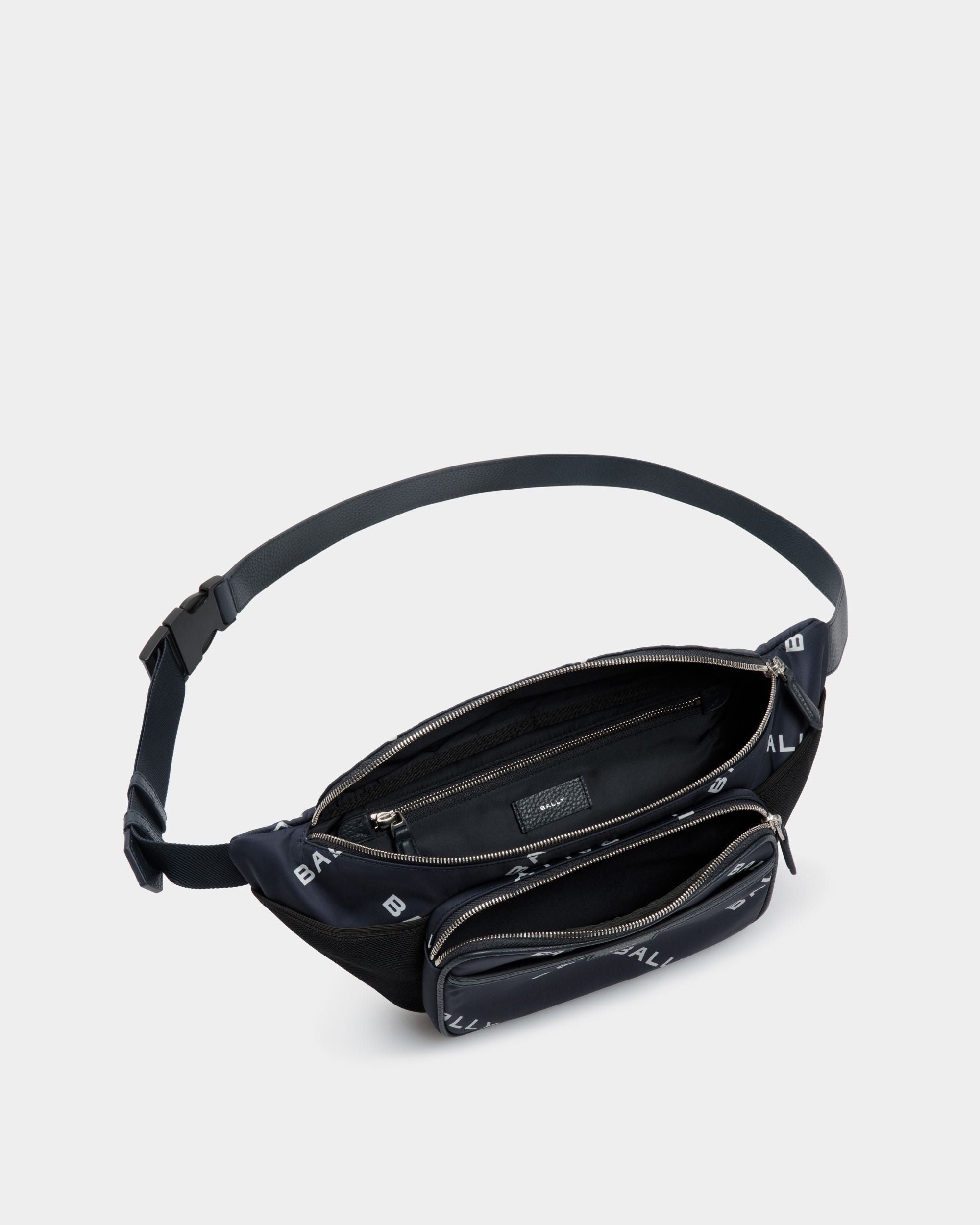 Code Gürteltasche Aus Bedrucktem Nylon In Blau - Herren - Bally - 05