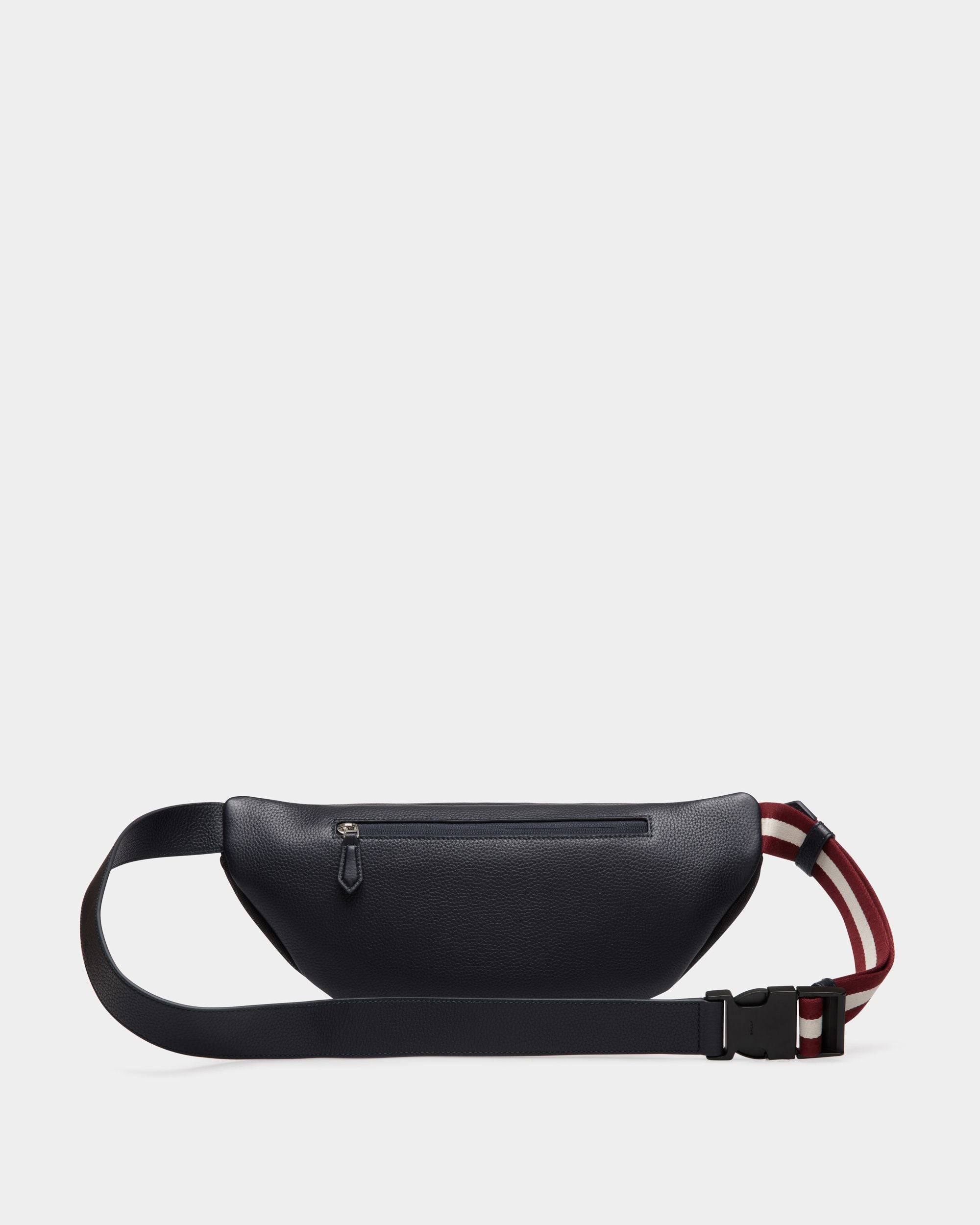Code Shoulder Bag In Blue Leather - Herren - Bally - 02