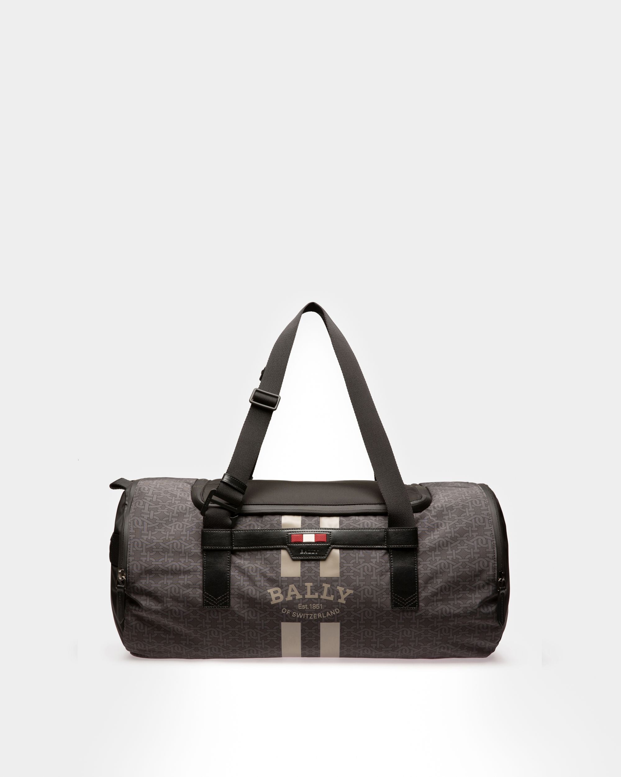 Bally Escape Duffle Bag Aus Braunem Und Schwarzem Nylon Und Textil - Herren - Bally - 01