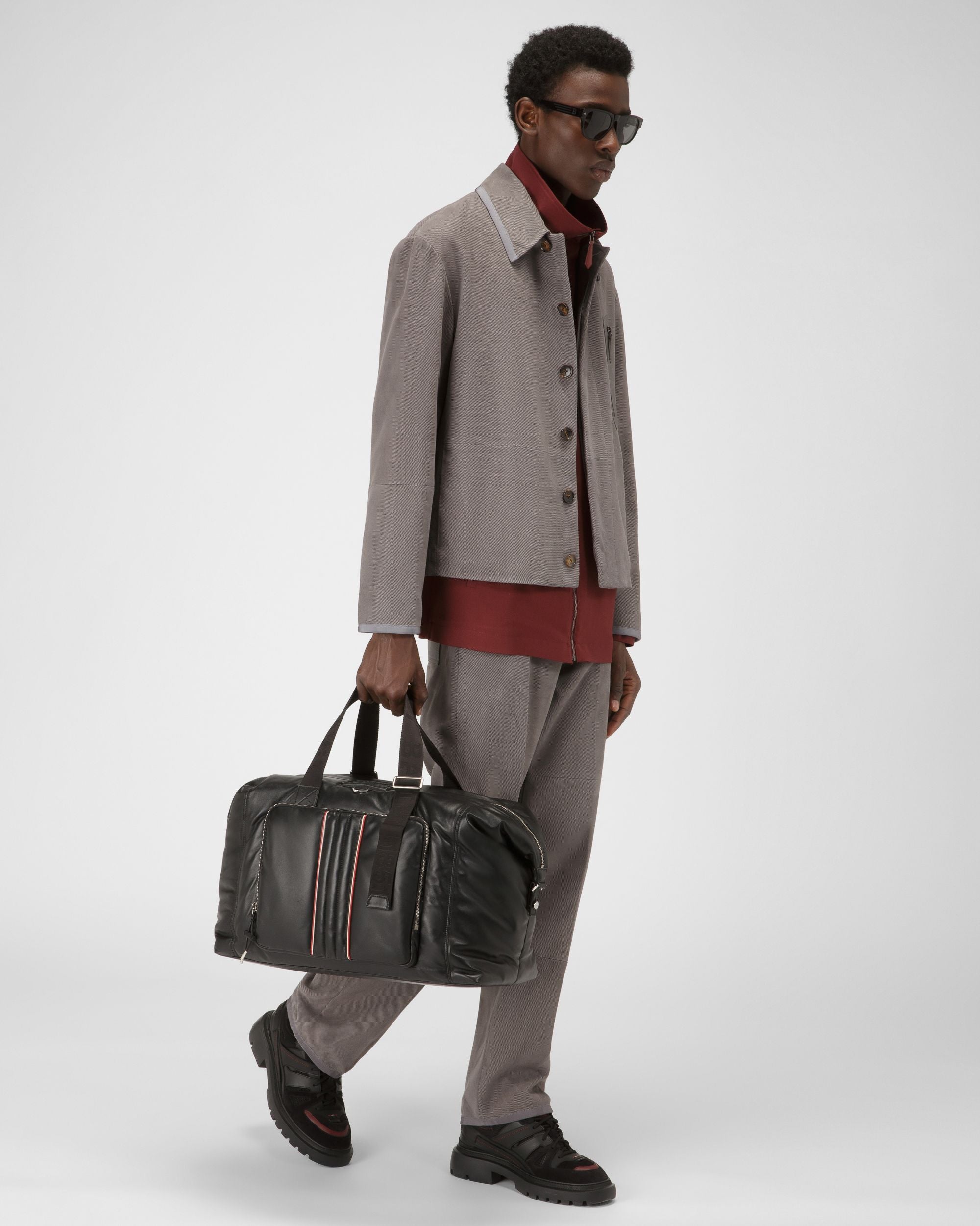 Arohn Weekender-Tasche Aus Schwarzem Leder - Herren - Bally - 06