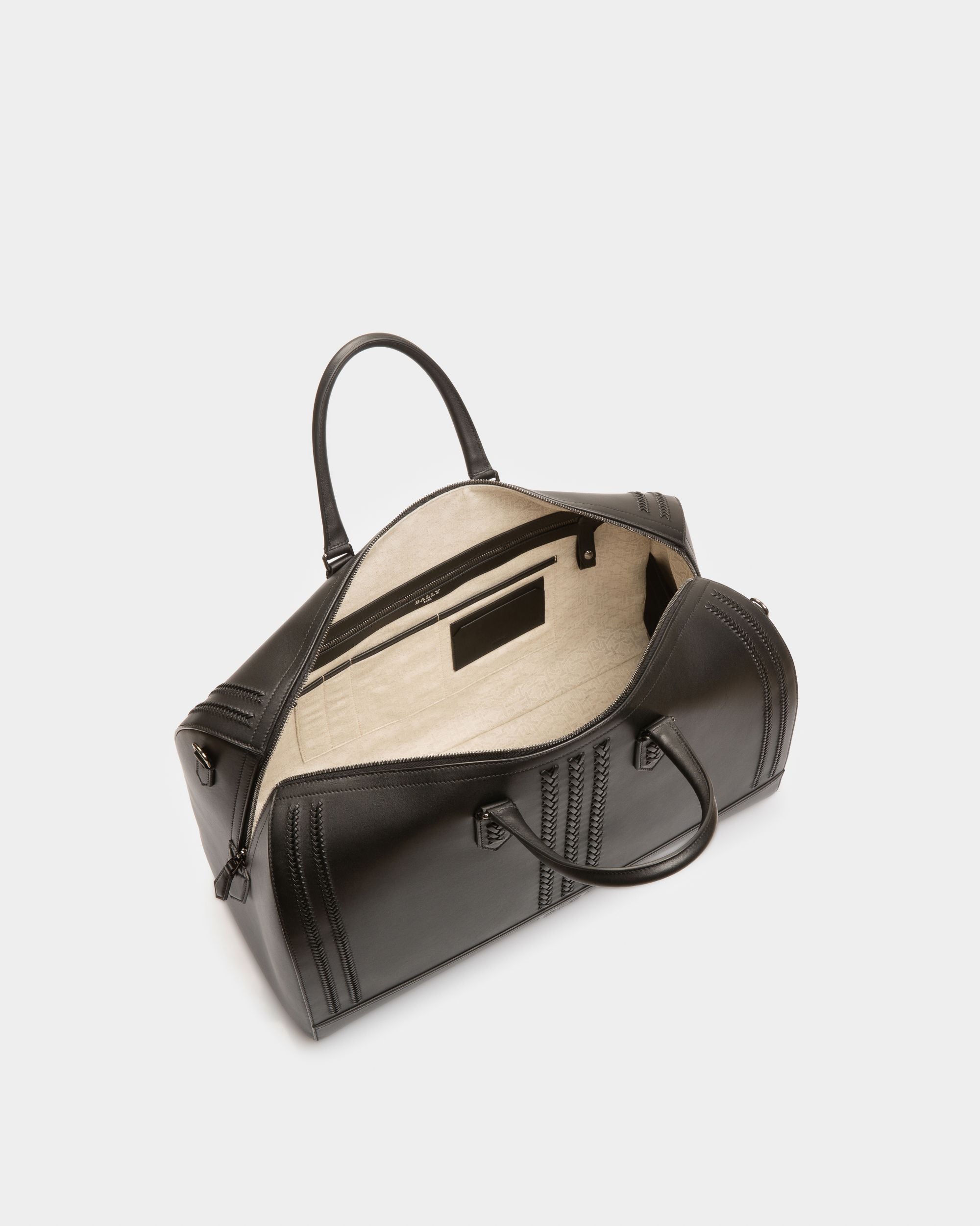 Caien Weekender-Tasche Aus Schwarzem Leder - Herren - Bally - 04
