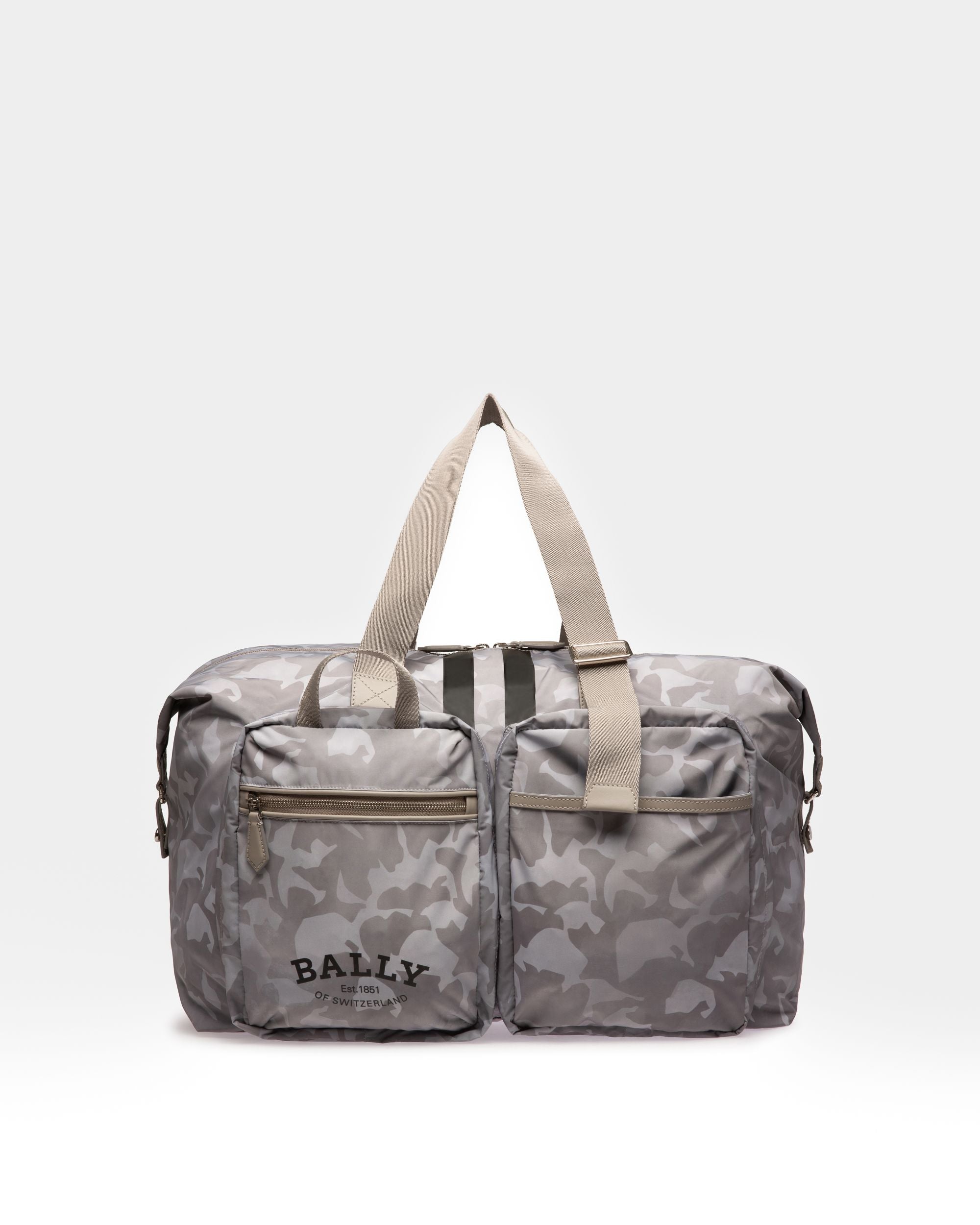 Fesder Reisetasche Aus Steingrauem Nylon - Herren - Bally - 01