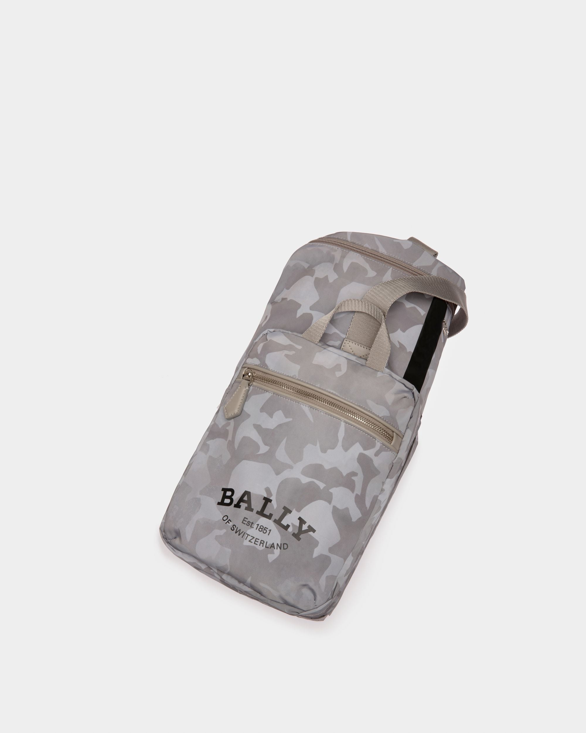 Fesder Reisetasche Aus Steingrauem Nylon - Herren - Bally - 06