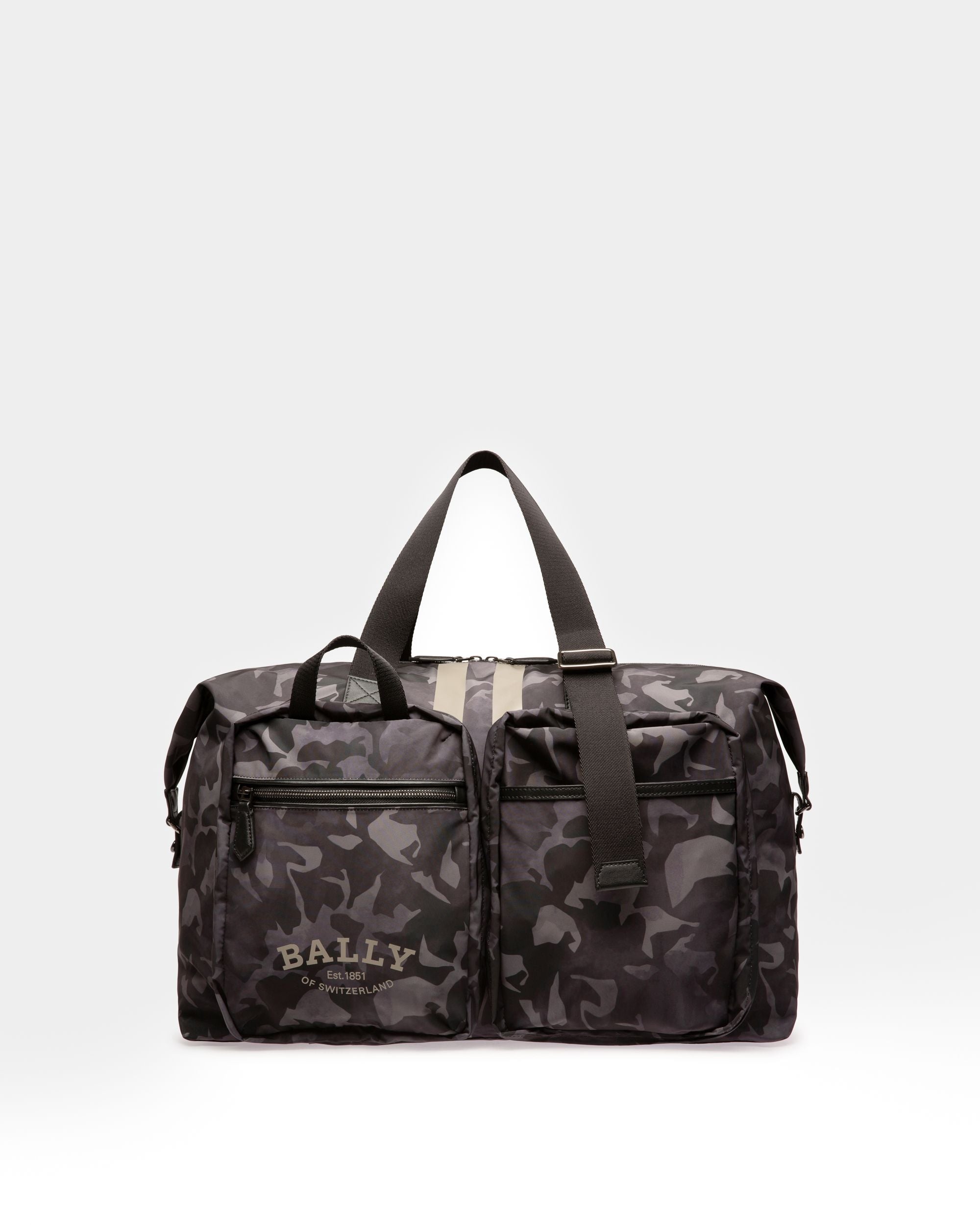 Fesder Weekender-Tasche Aus Schwarzem Nylon - Herren - Bally - 01