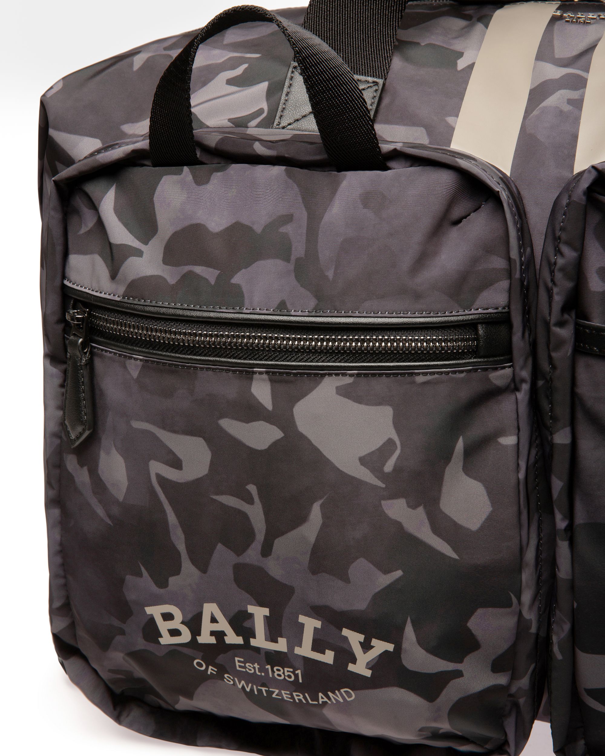 Fesder Weekender-Tasche Aus Schwarzem Nylon - Herren - Bally - 05