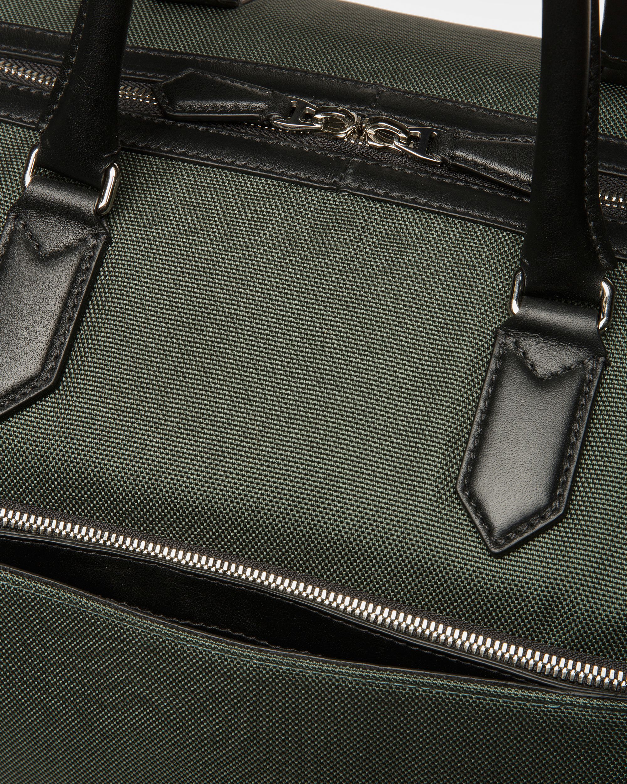 Caius Weekender Bag Aus Leder Und Nylon In Salbeigrün - Herren - Bally - 05