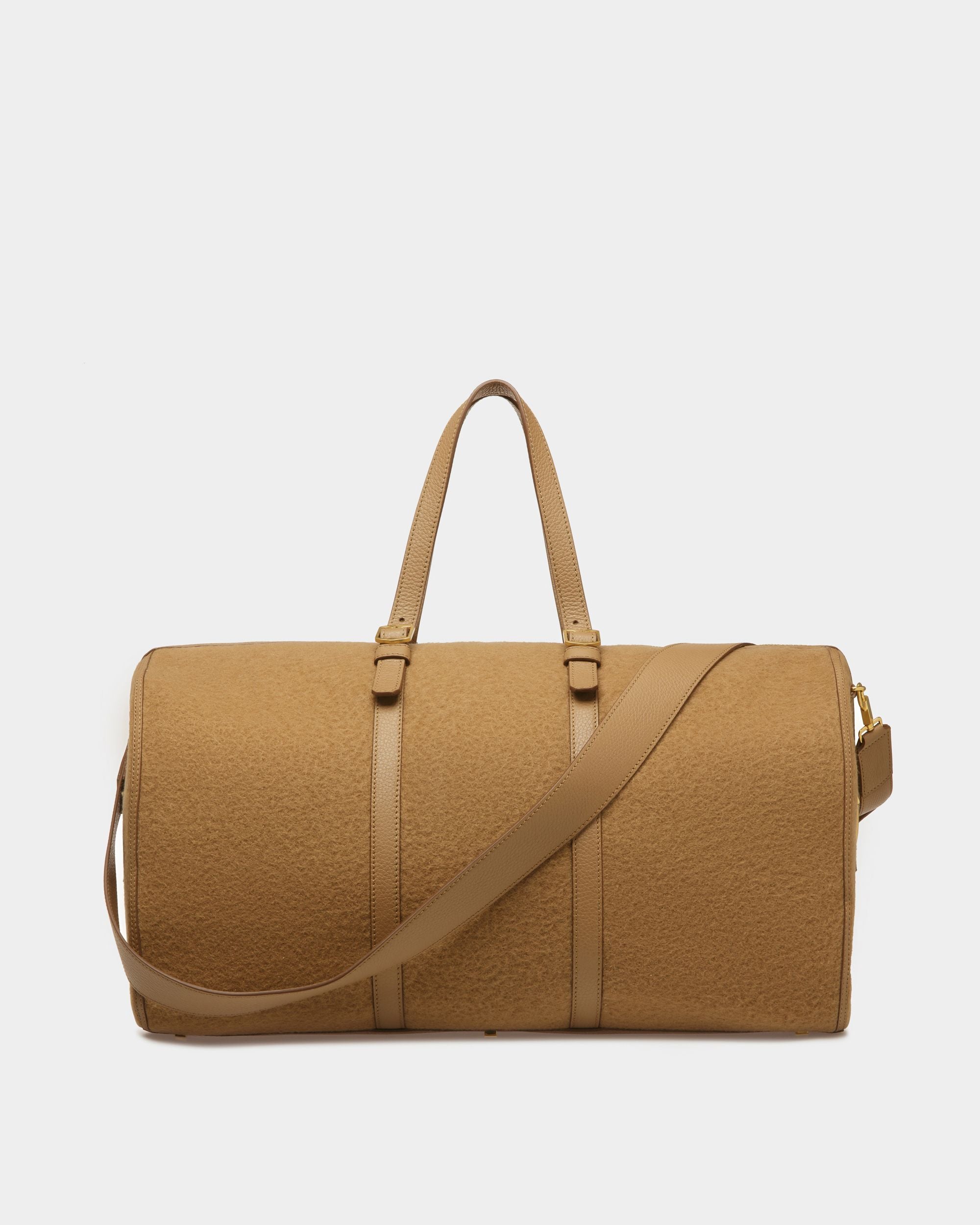 Gare Reisetasche Aus Stoff Und Leder In Camel - Herren - Bally - 02