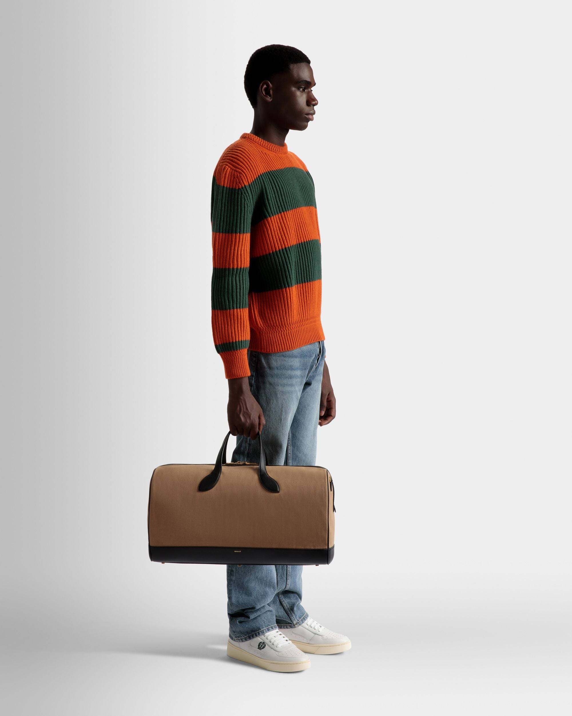 Bar Weekender Aus Stoff und Leder in Sand und Schwarz - Herren - Bally - 02