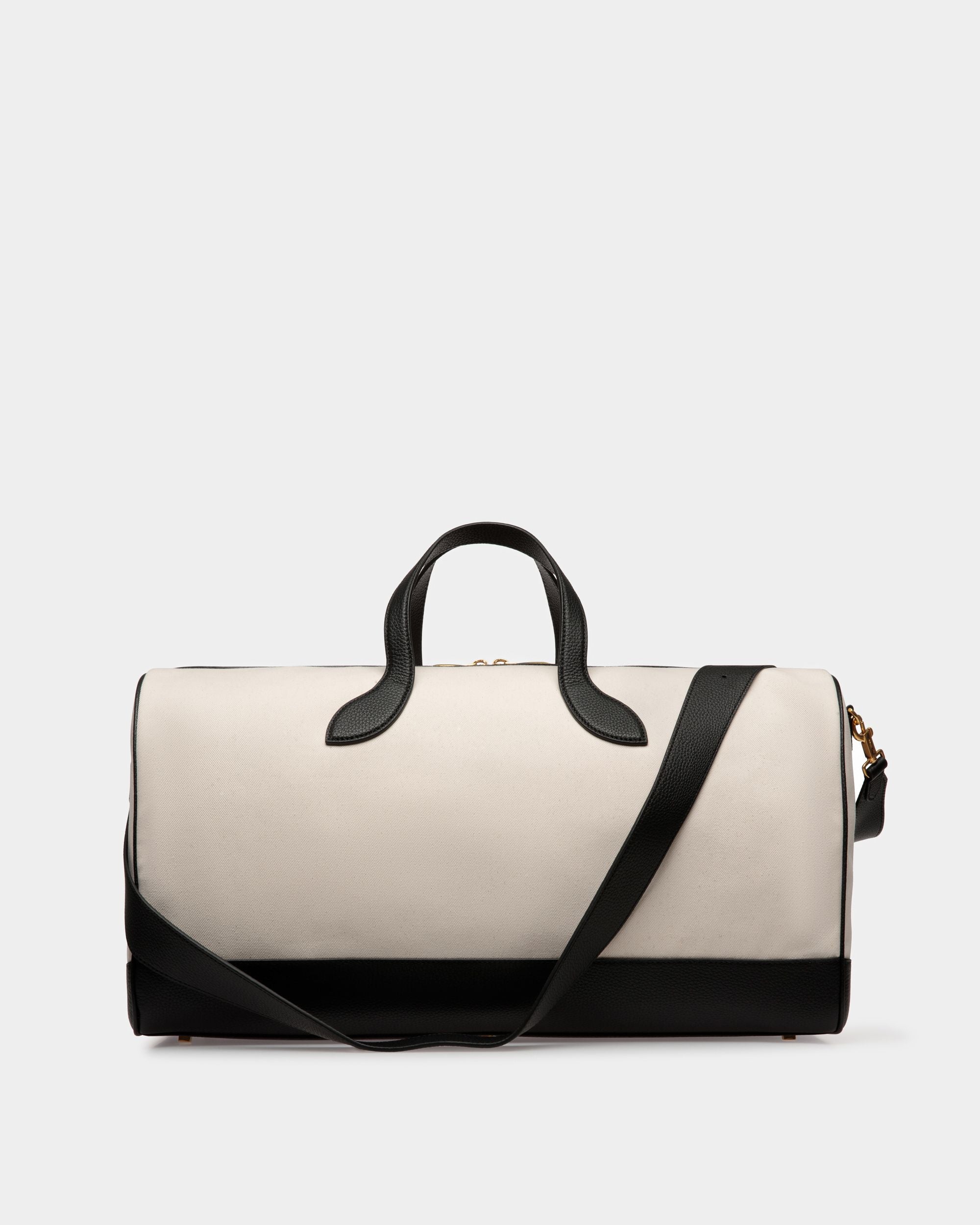 Bar Reisetasche Aus Stoff Und Leder In Natur Und Schwarz - Herren - Bally - 02