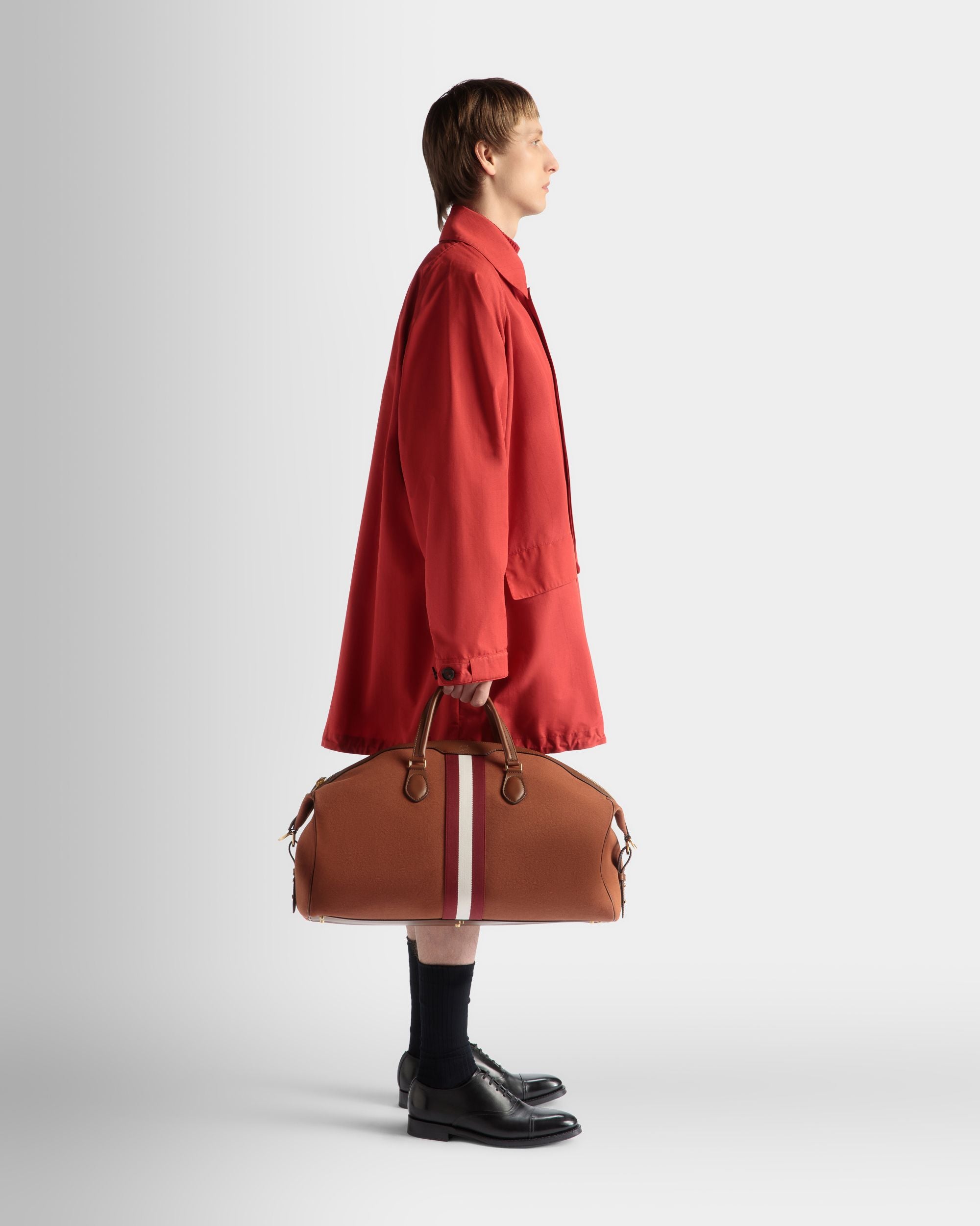Beckett Reisetasche Aus Baumwollcanvas In Rot - Herren - Bally - 02