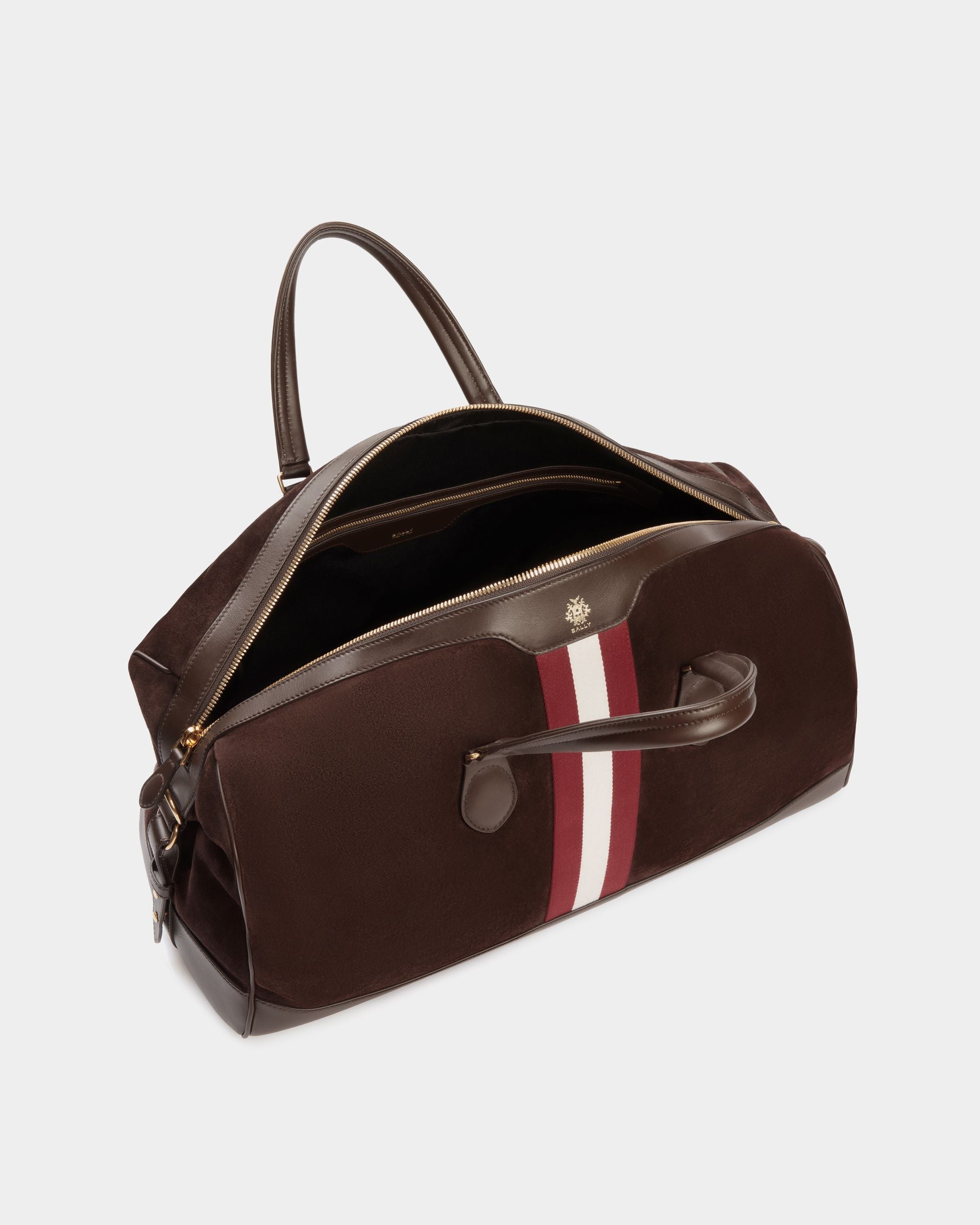 Beckett Reisetasche Aus Veloursleder Und Leder In Ebenholz - Herren - Bally - 05