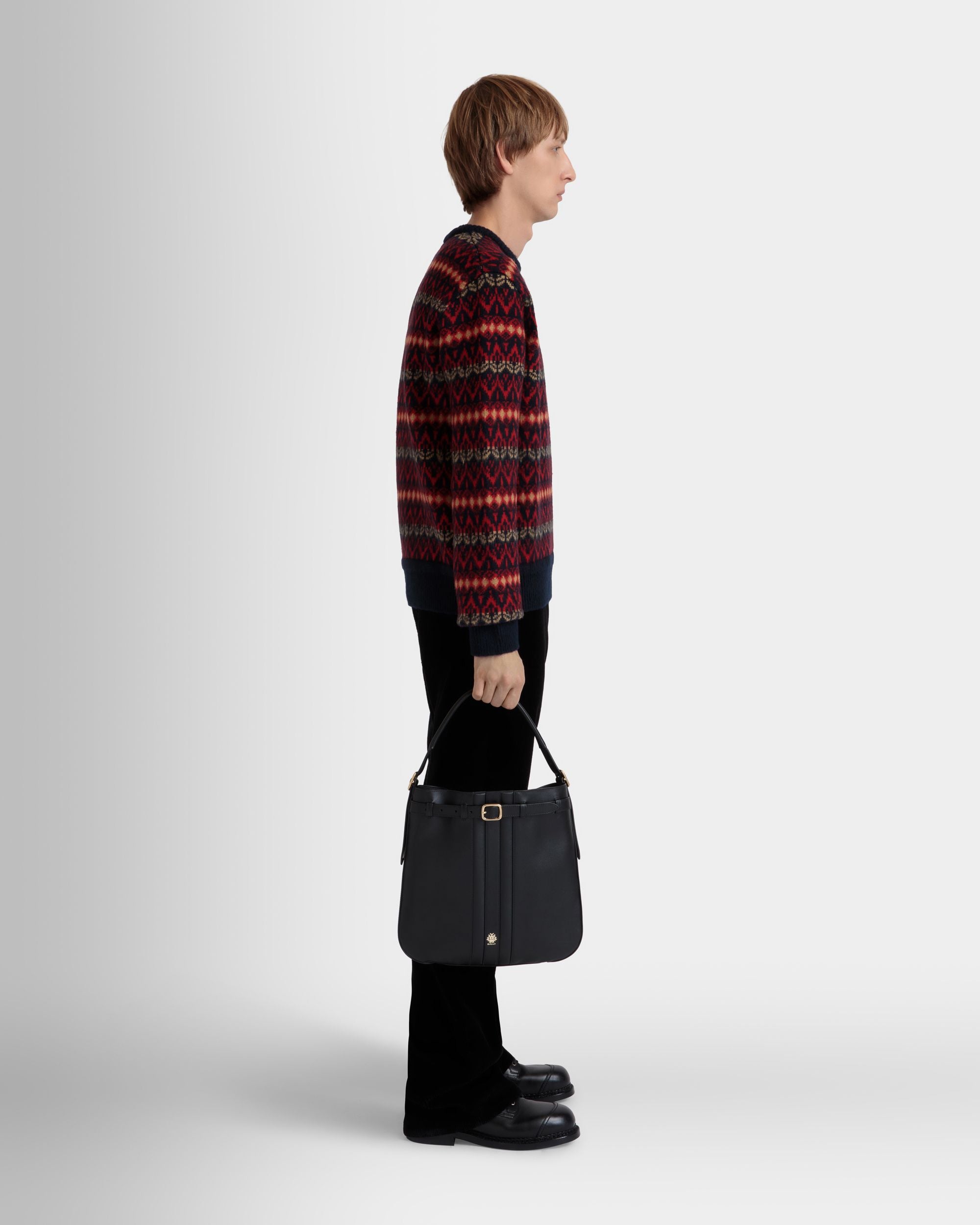 Beckett Crossbody Bag In Black Leather - Herren - Bally - 02