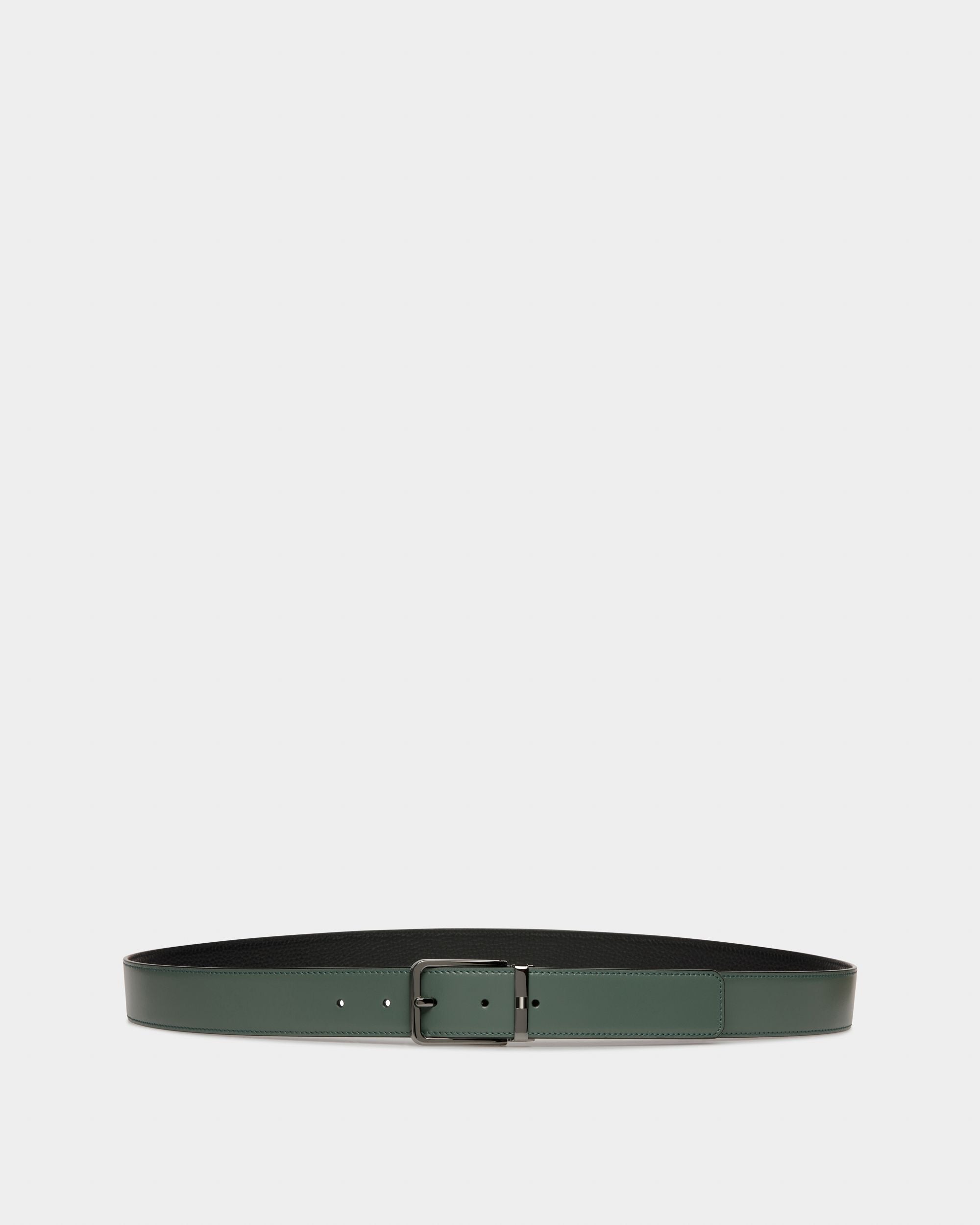 Arkin Ledergürtel 35 Mm In Schwarz Und Grün - Herren - Bally - 01