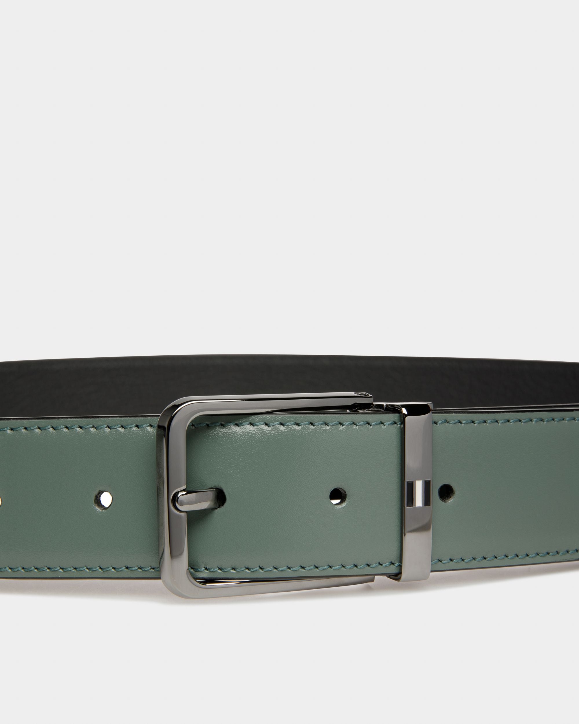 Arkin Ledergürtel 35 Mm In Schwarz Und Grün - Herren - Bally - 03