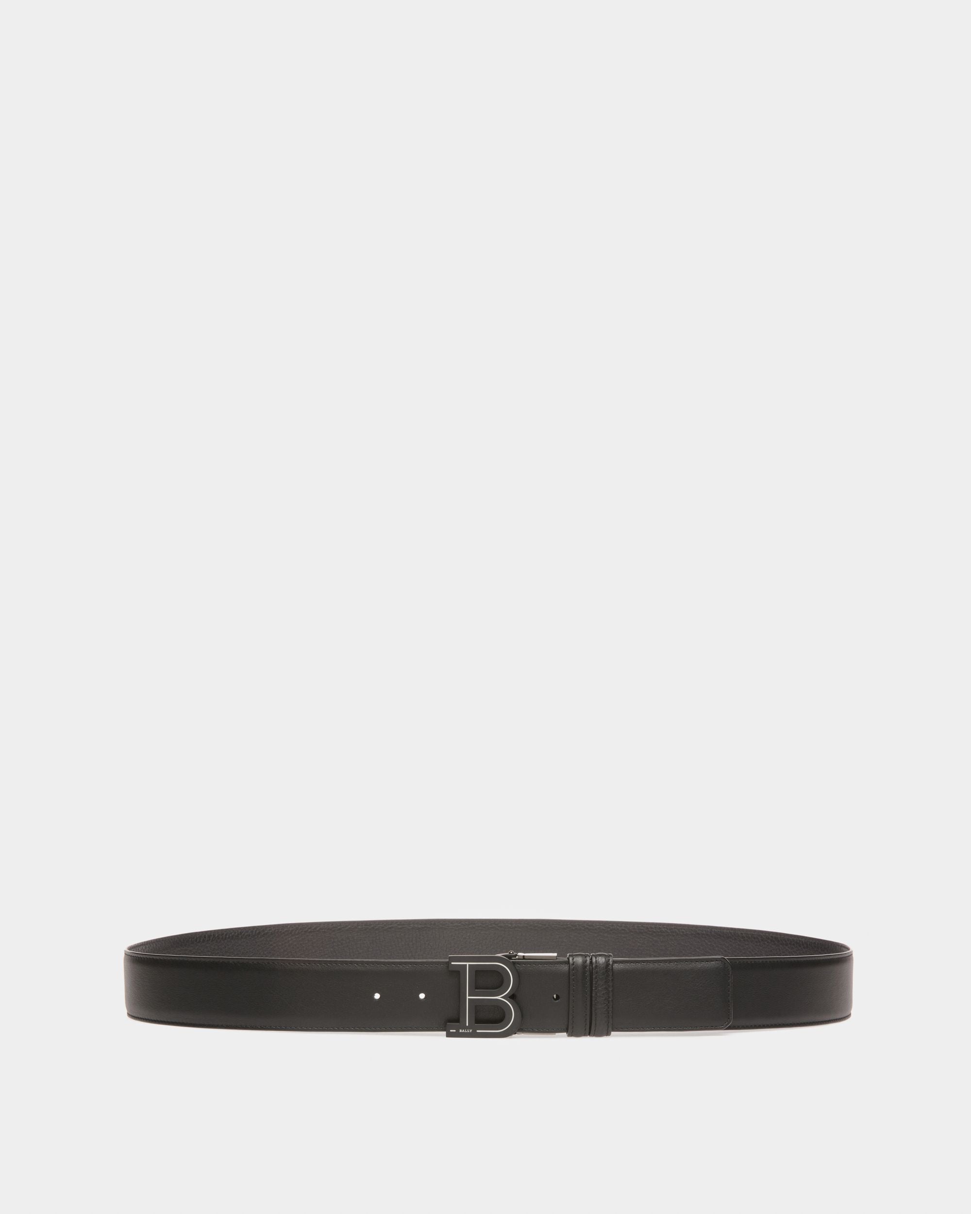 B-Schnalle 40 Mm Breiter Gürtel Aus Schwarzem Leder - Herren - Bally - 01