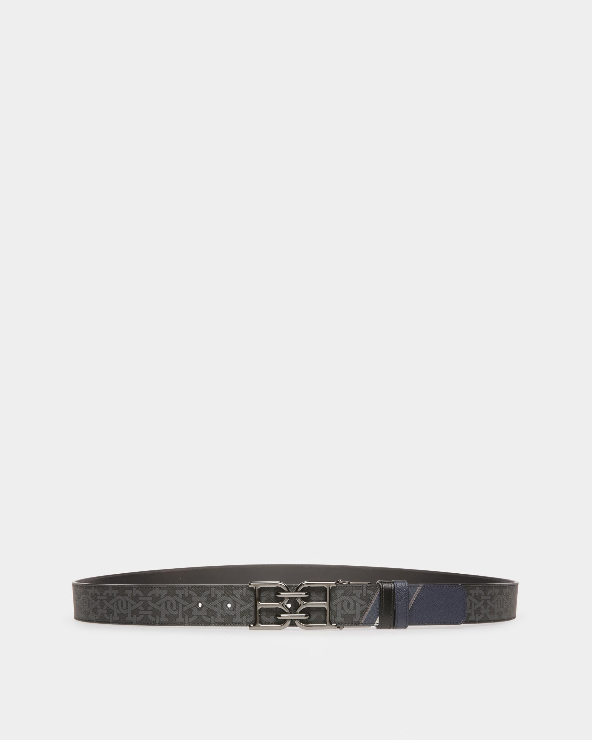 Bb-Motiv 35 Mm Breiter Gürtel Aus Grauem Tpu - Herren - Bally - 01