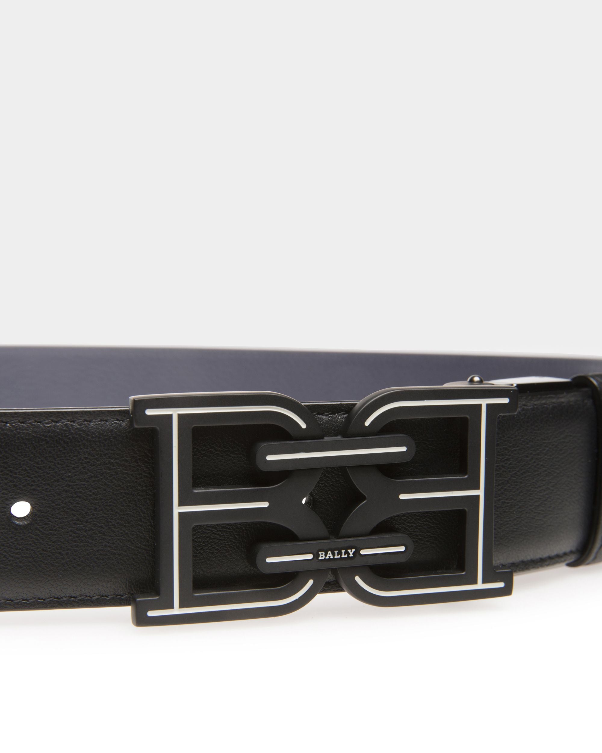 B Chain Aus Schwarzem Und Mitternachtsblauem Leder - Herren - Bally - 03