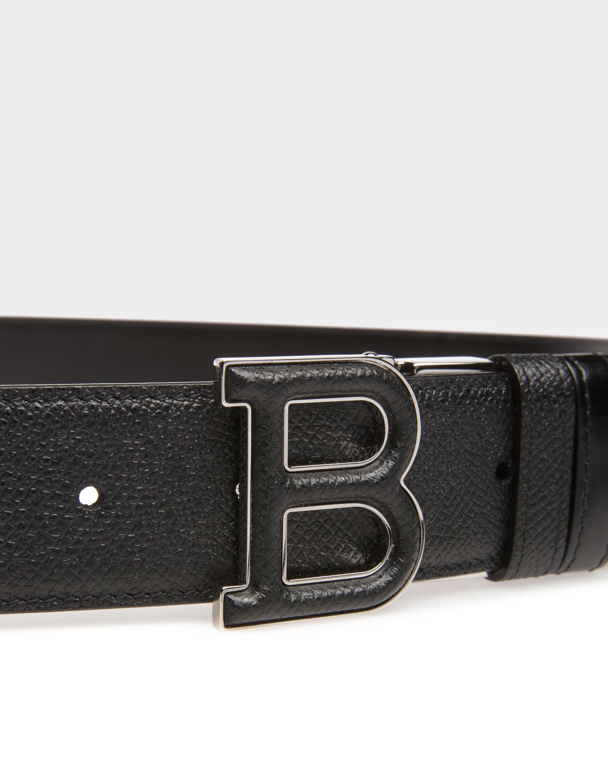 B 35Mm Breiter Gürtel Aus Schwarzem Leder - Herren - Bally - 03