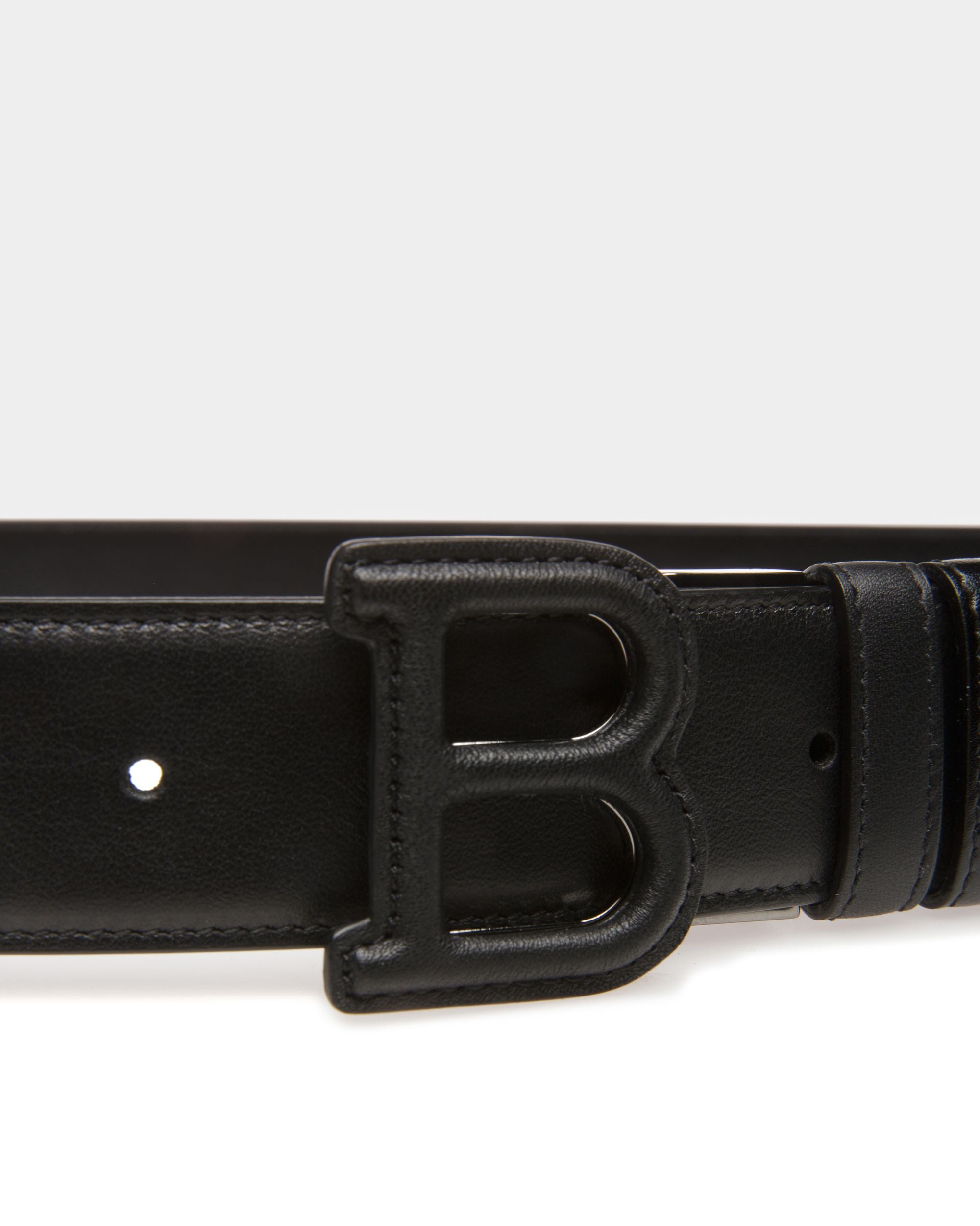 Gürtel Mit Bally Iconic-Schnalle 35 Mm Aus Schwarzem Leder - Herren - Bally - 03