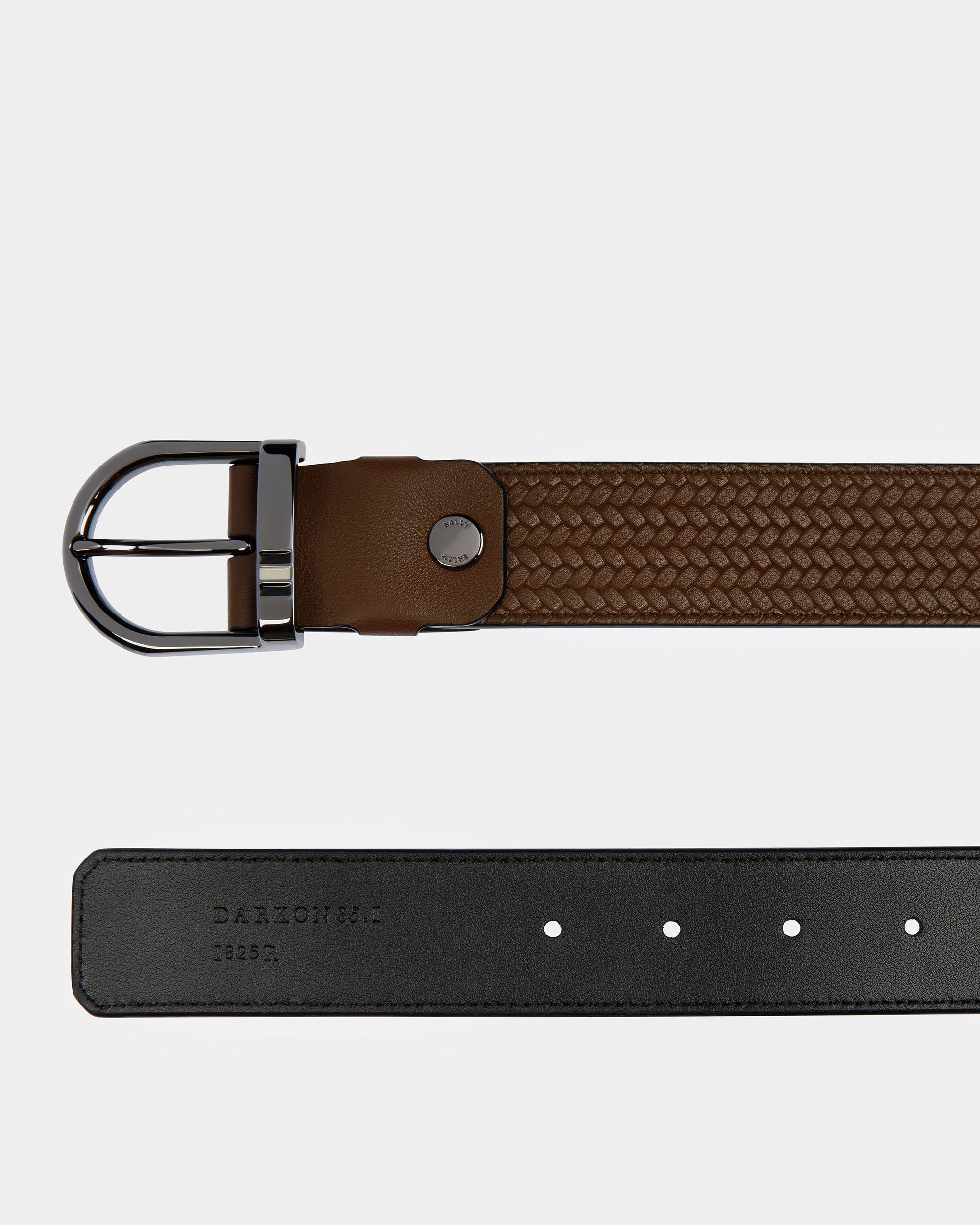 Darkon Gürtel Aus Leder In Braun Und Schwarz - Herren - Bally - 02
