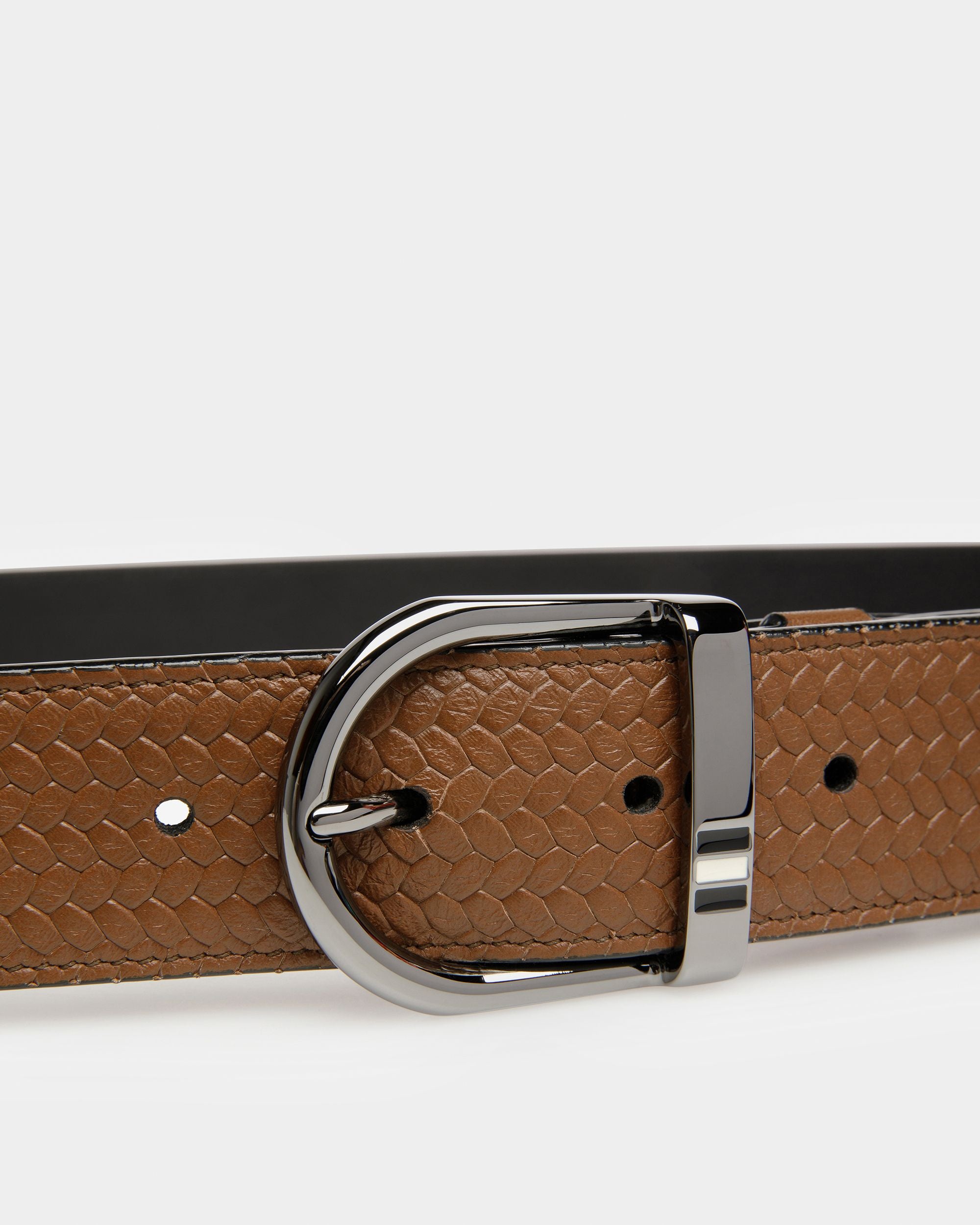 Darkon Gürtel Aus Leder In Braun Und Schwarz - Herren - Bally - 03
