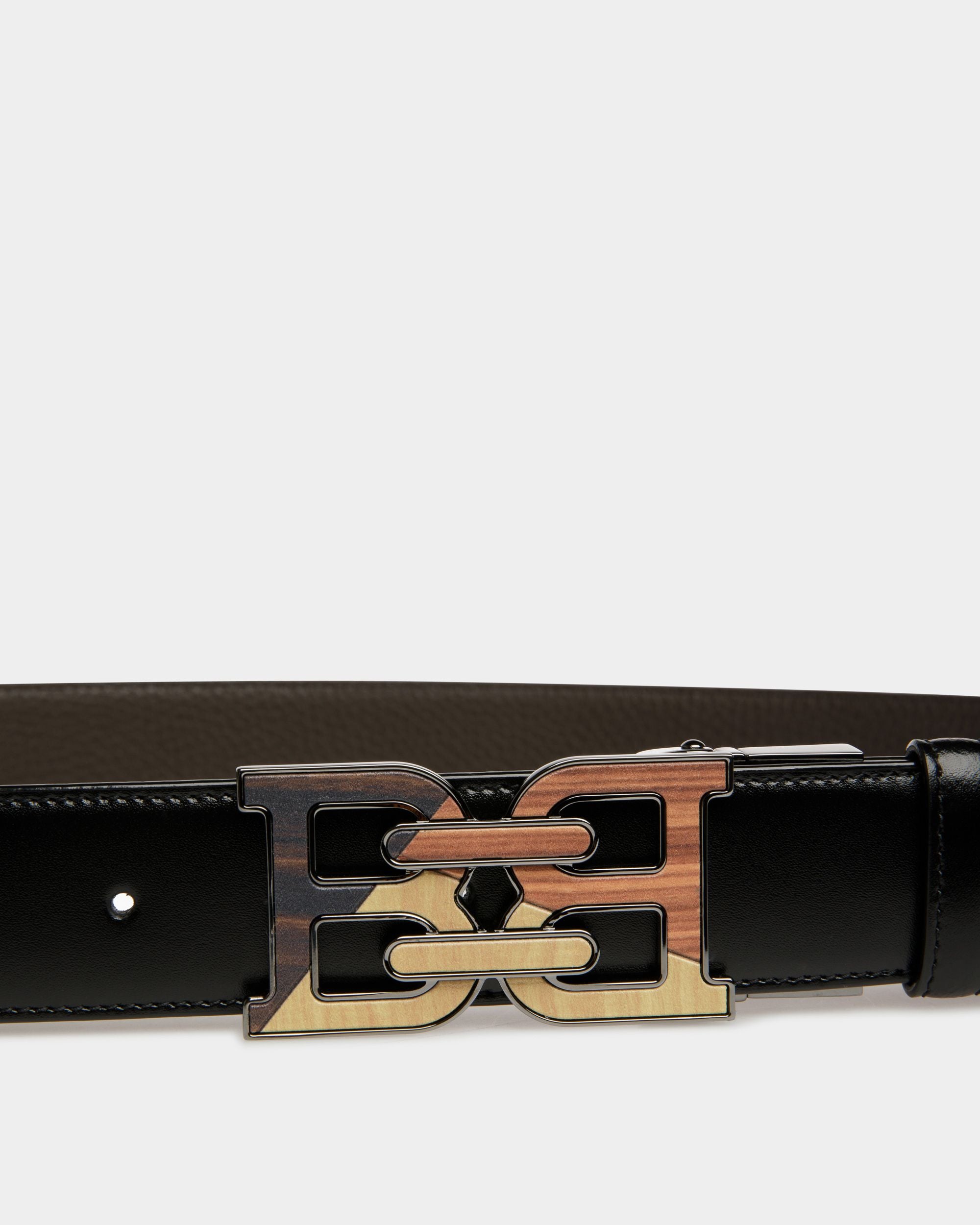 Bally Iconic Buckle Adjustable-Reversible Belt In Black Leather - Herren - Bally - 03