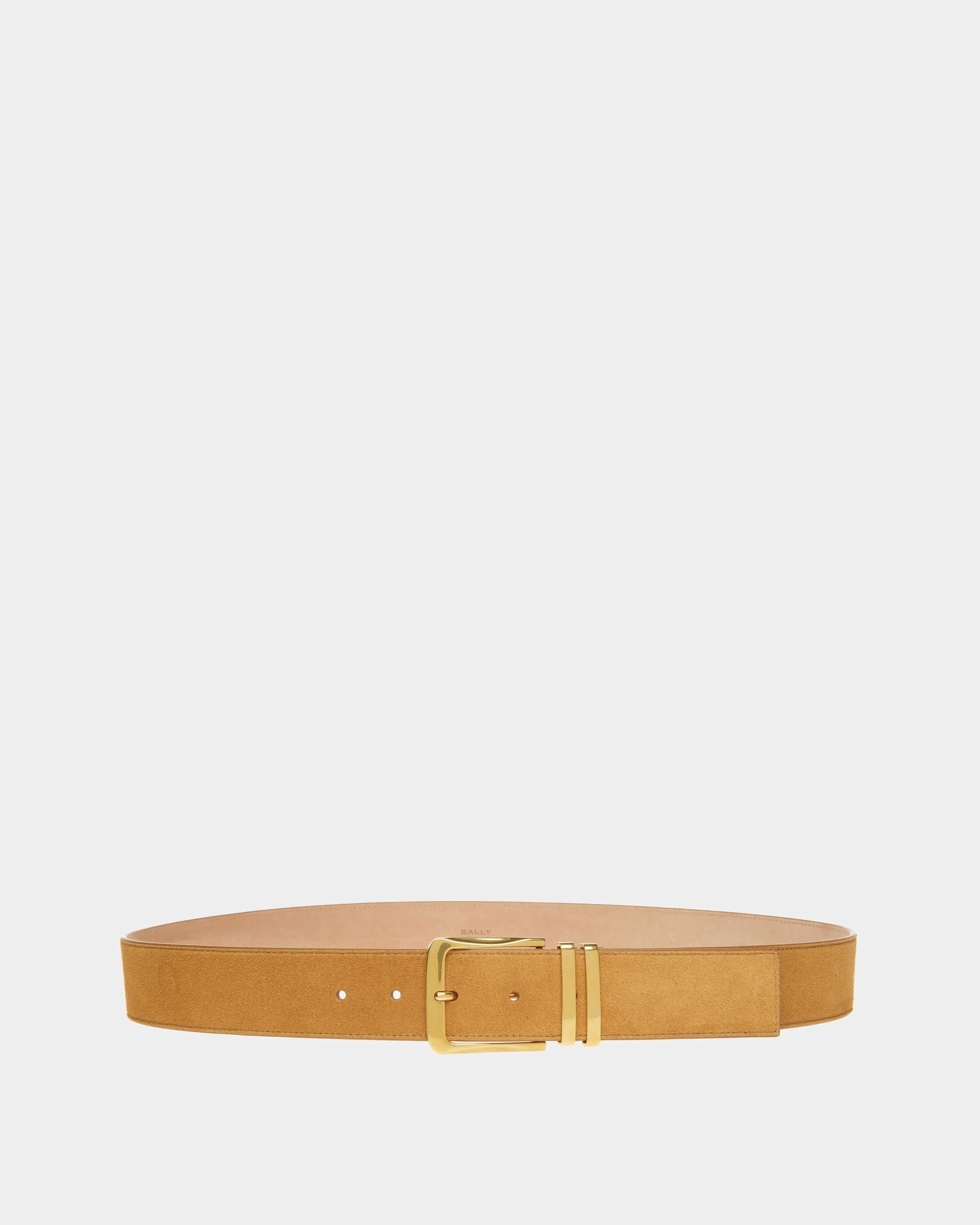 Legerer Nicht Verstellbarer 40 Mm Gürtel Aus Leder In Desert - Herren - Bally - 01