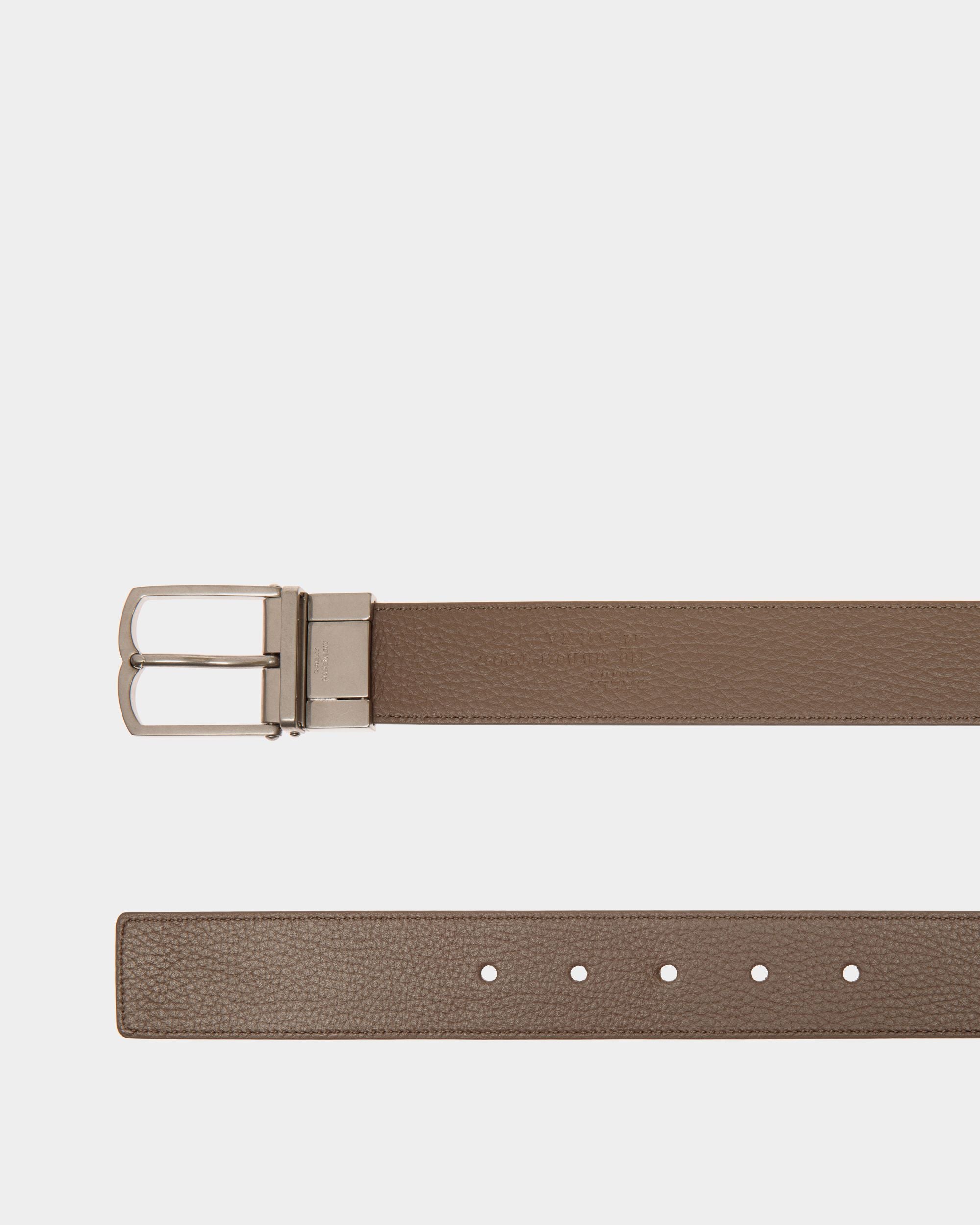 Country 35 mm Verstellbarer Wendegürtel Aus Leder Mit Pennant-Motiv - Herren - Bally - 03