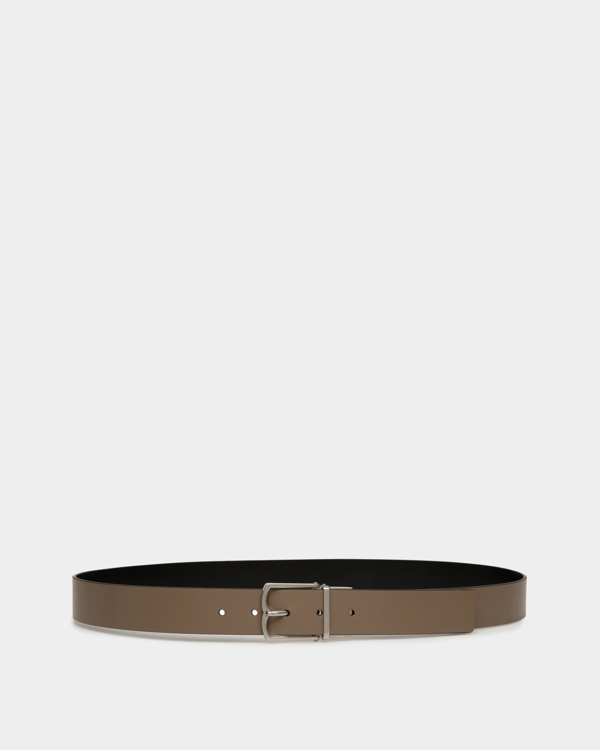 Country Verstellbarer 35 mm Breiter Wendegürtel Aus Leder In Beige Und Schwarz - Herren - Bally - 01
