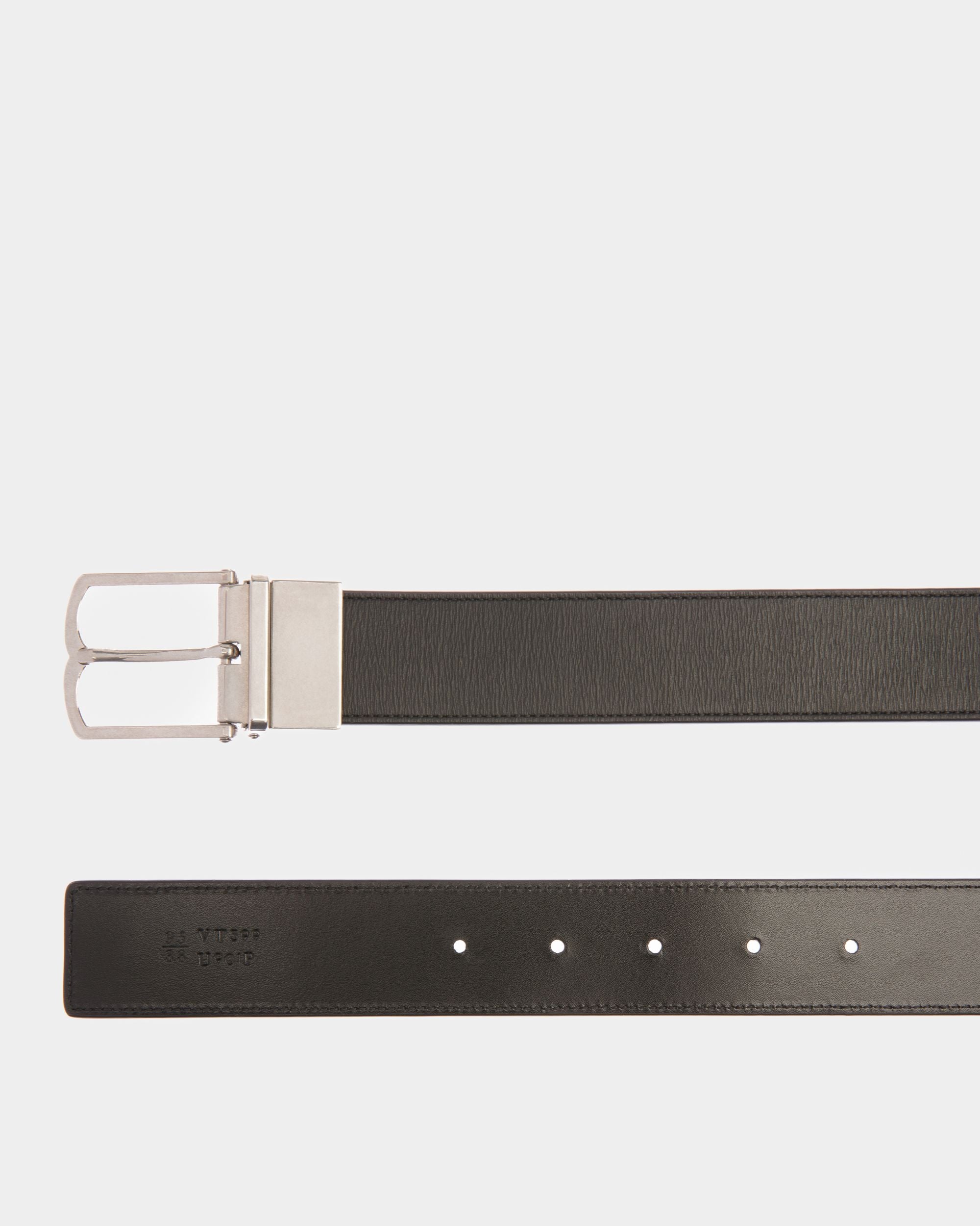 35 mm Anzuggürtel Aus Leder In Schwarz - Herren - Bally - 02