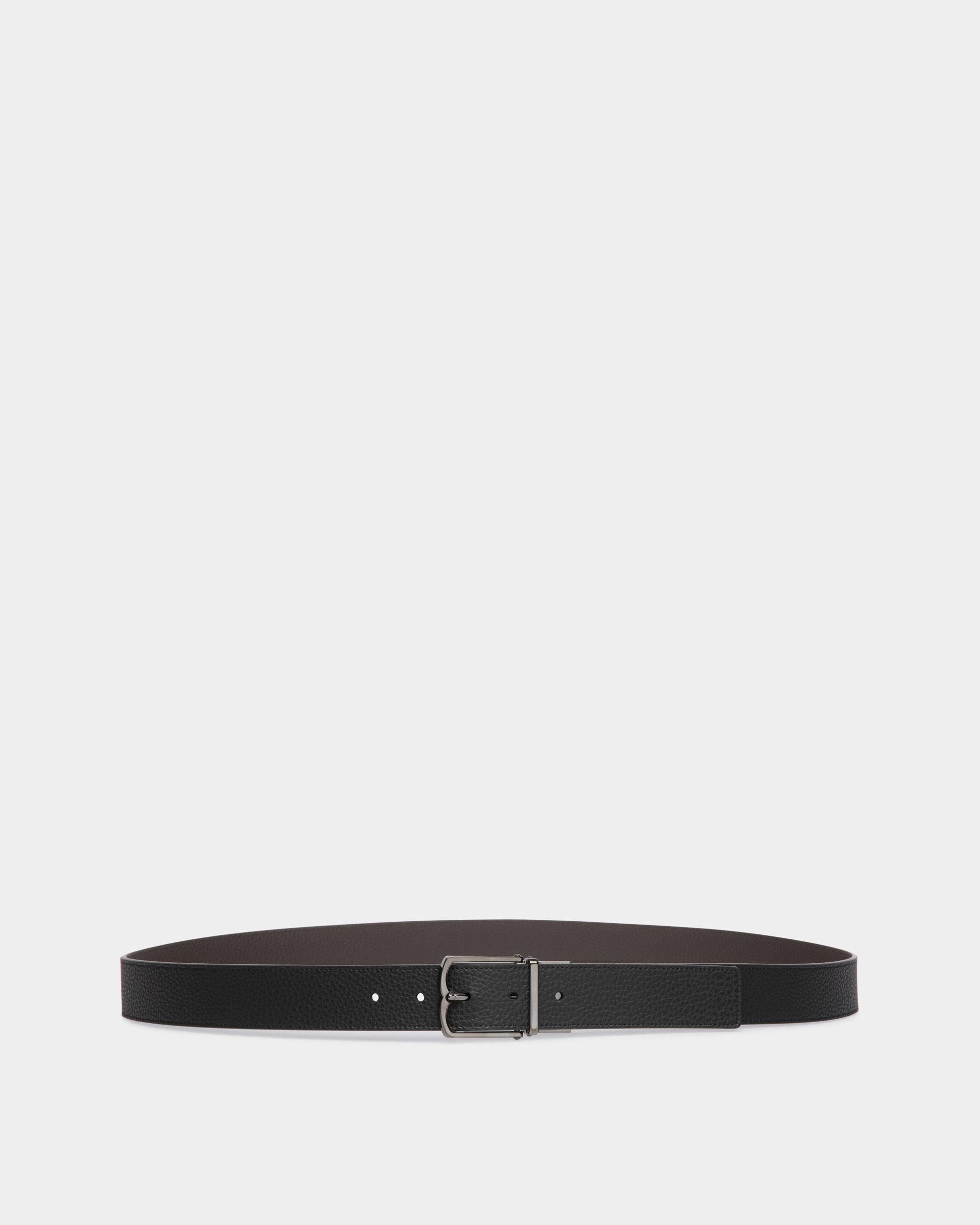 Dress Adjustable-Reversible Belt In Brown  Leather - Herren - Bally - 01