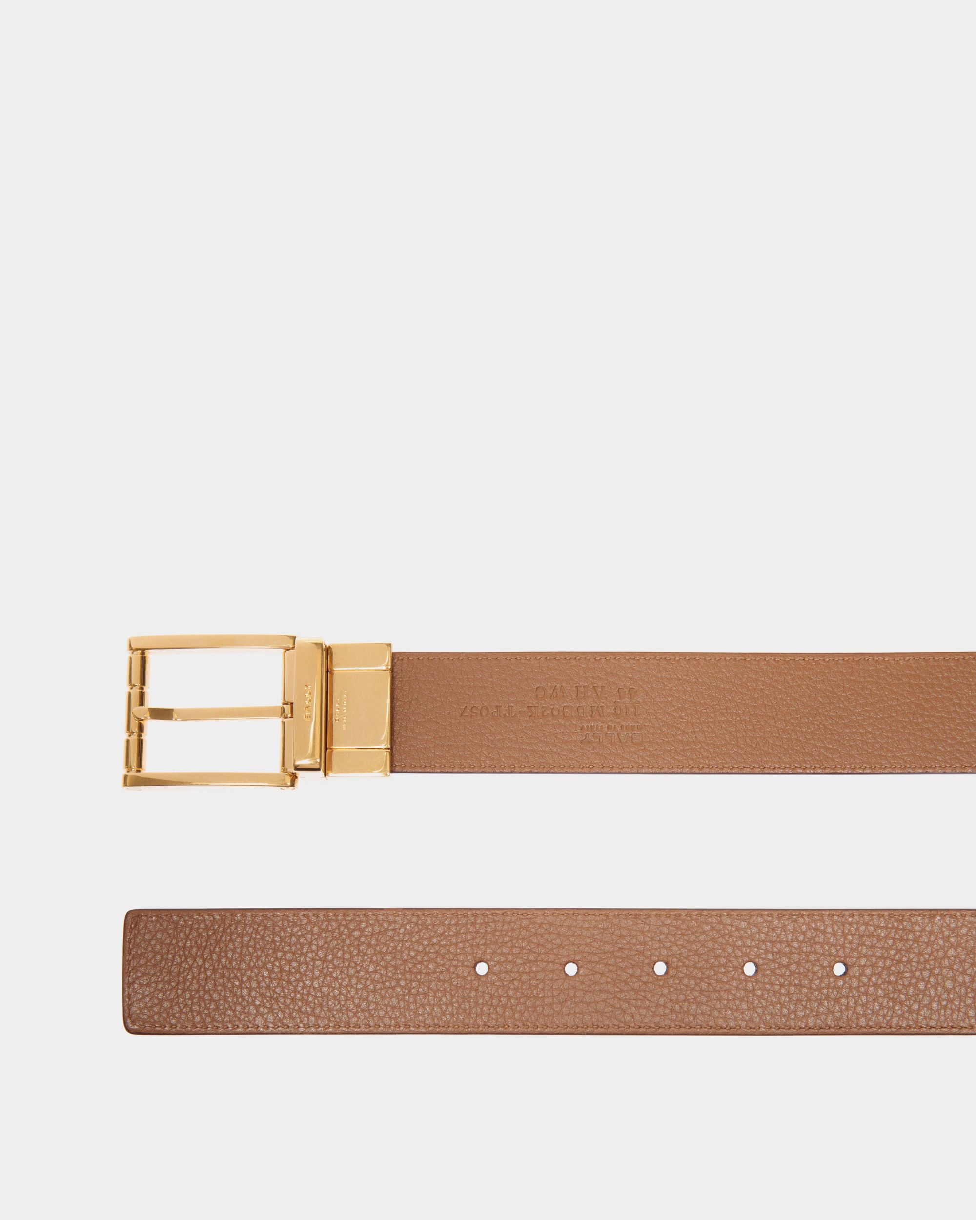 Dress Adjustable-Reversible Belt In Brown Synthetic - Herren - Bally - 02