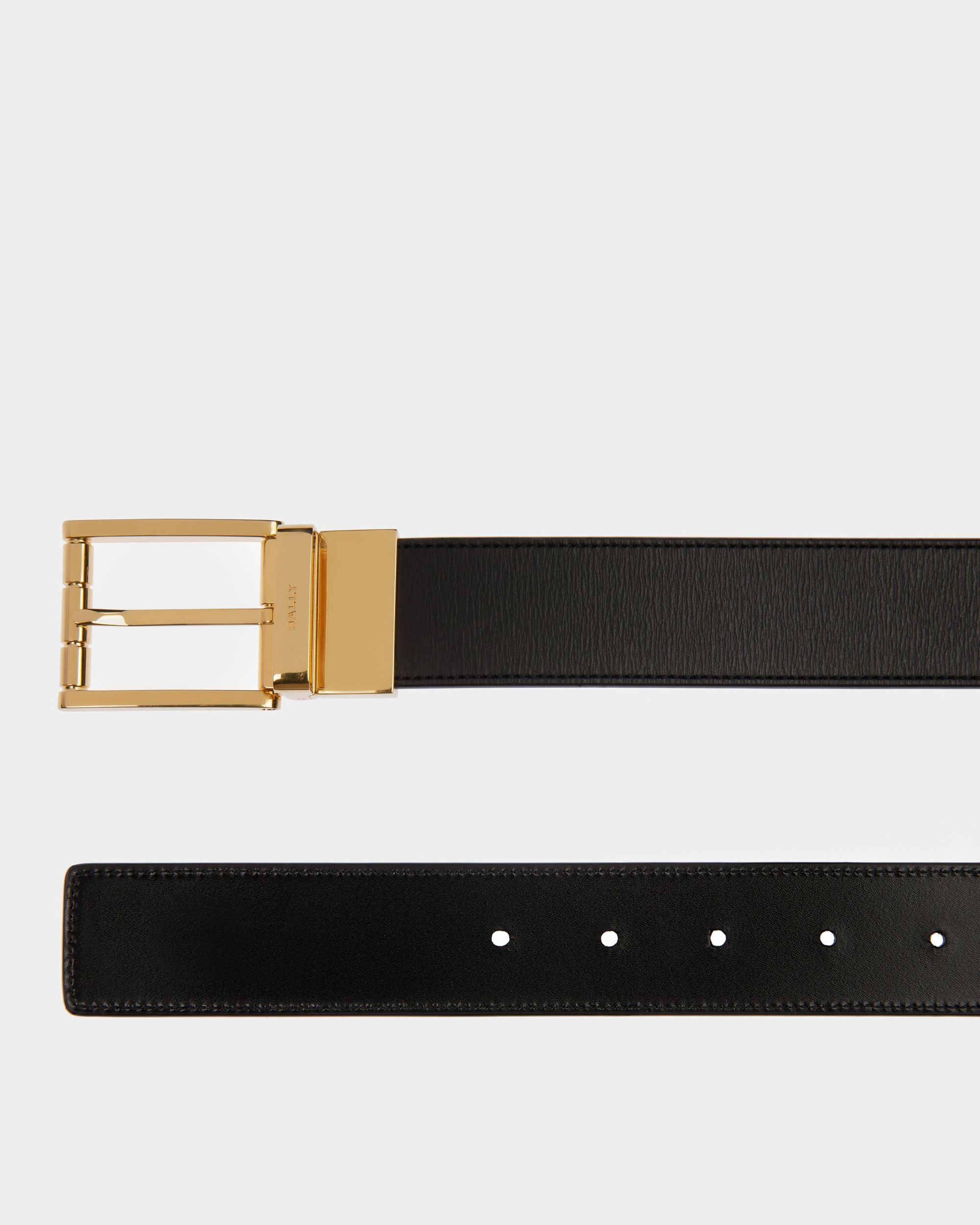 Anzuggürtel Aus Leder In Schwarz - Herren - Bally - 02