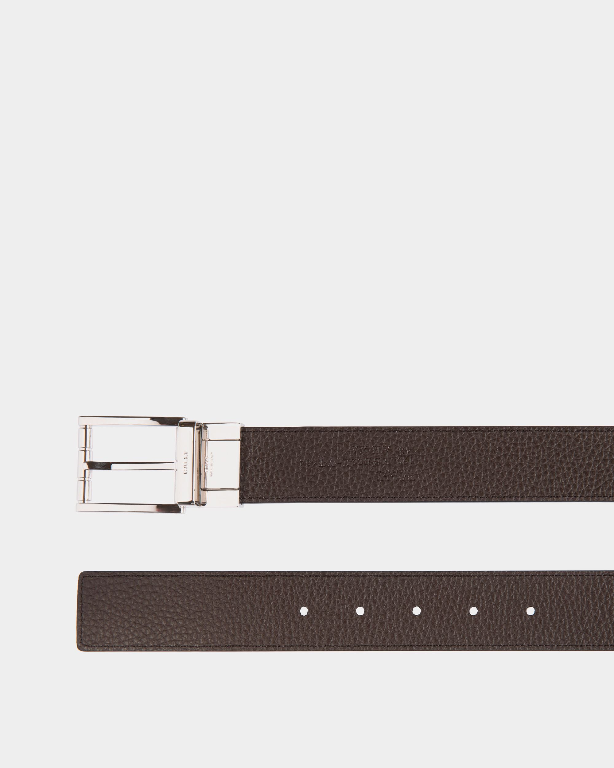 Astory 35 mm Verstellbarer Wendegürtel Aus Leder In Schwarz Und Braun - Herren - Bally - 03