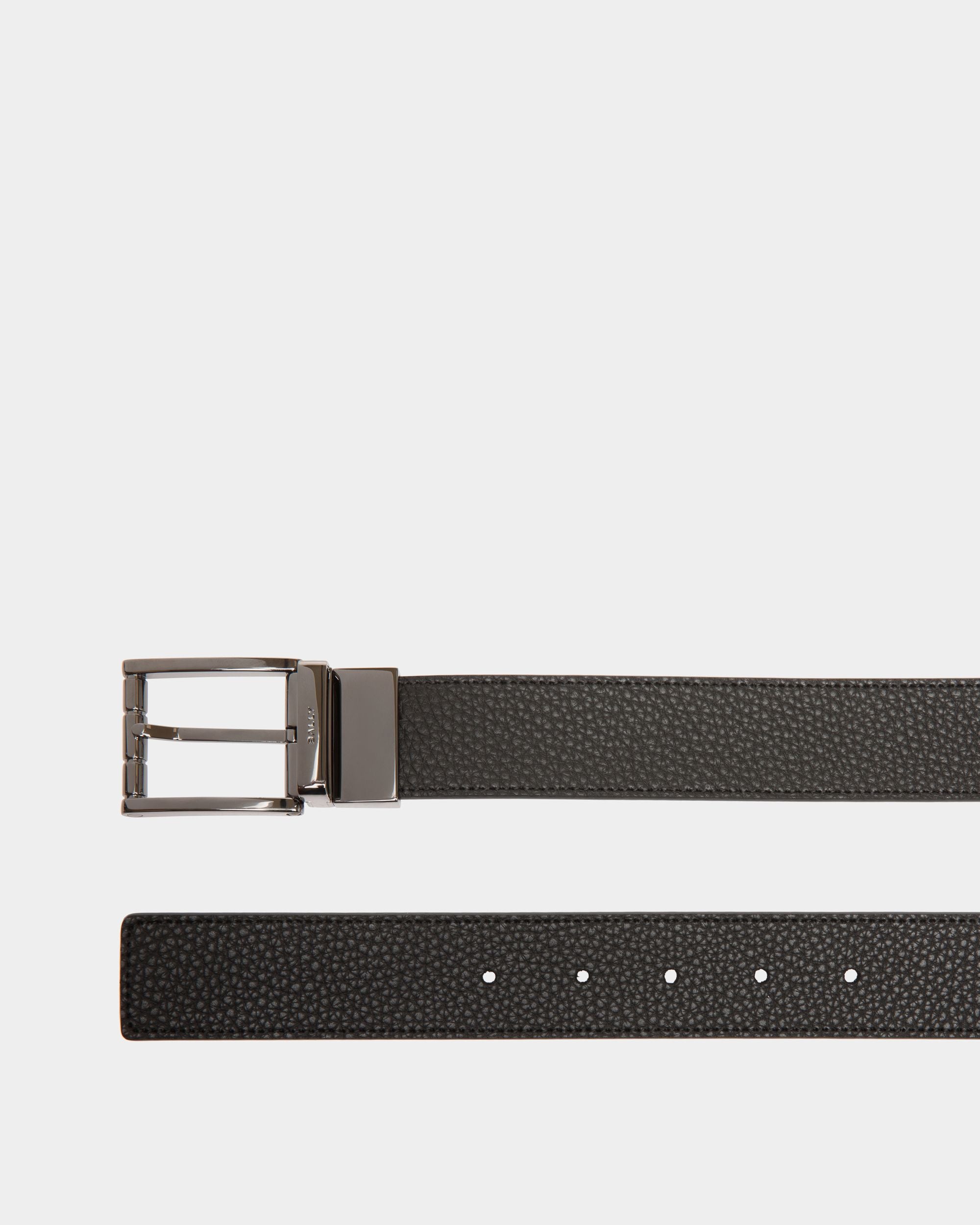 Verstellbarer Astory 35 mm Wendegürtel Aus Leder In Schwarz - Herren - Bally - 02
