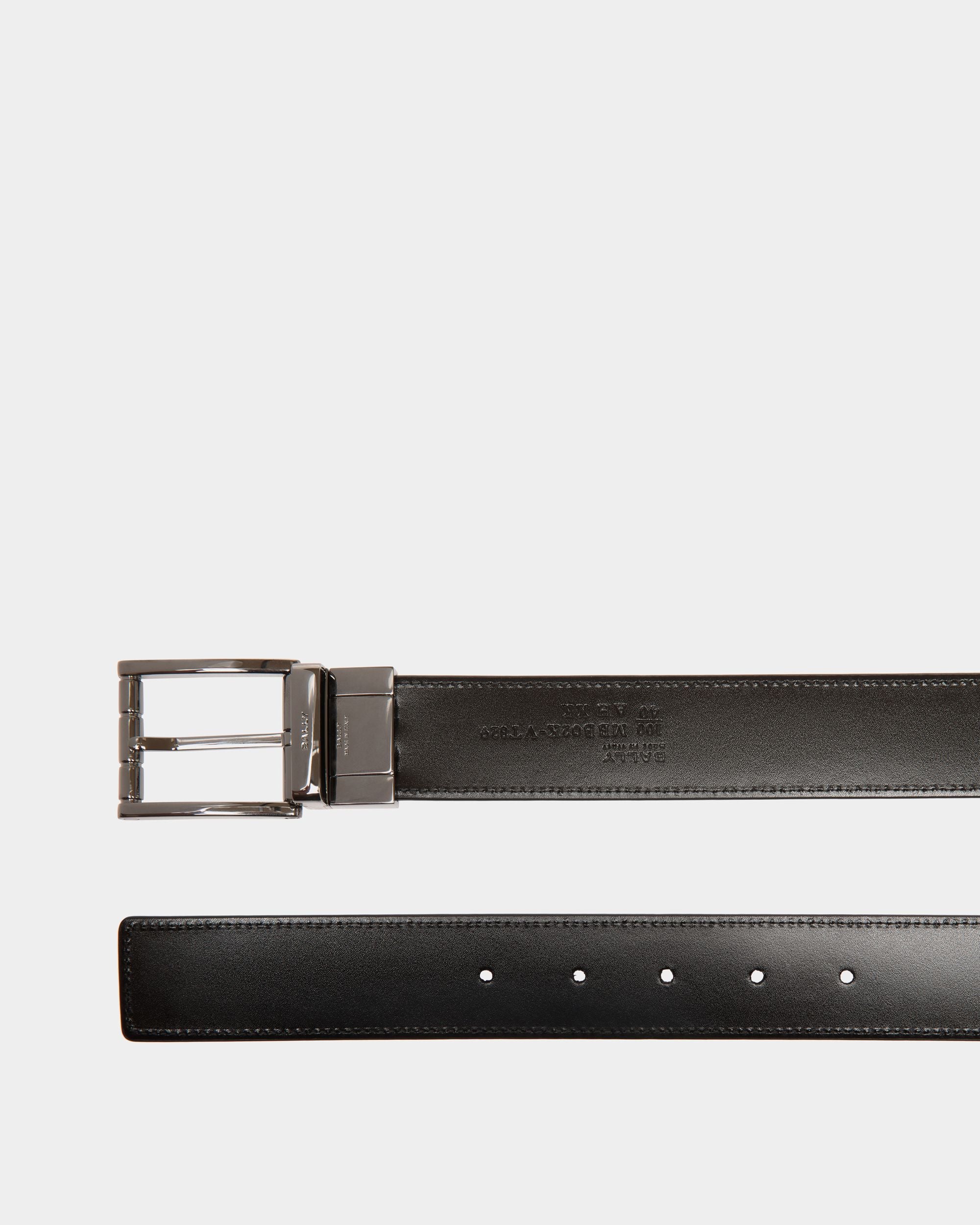 Verstellbarer Astory 35 mm Wendegürtel Aus Leder In Schwarz - Herren - Bally - 03