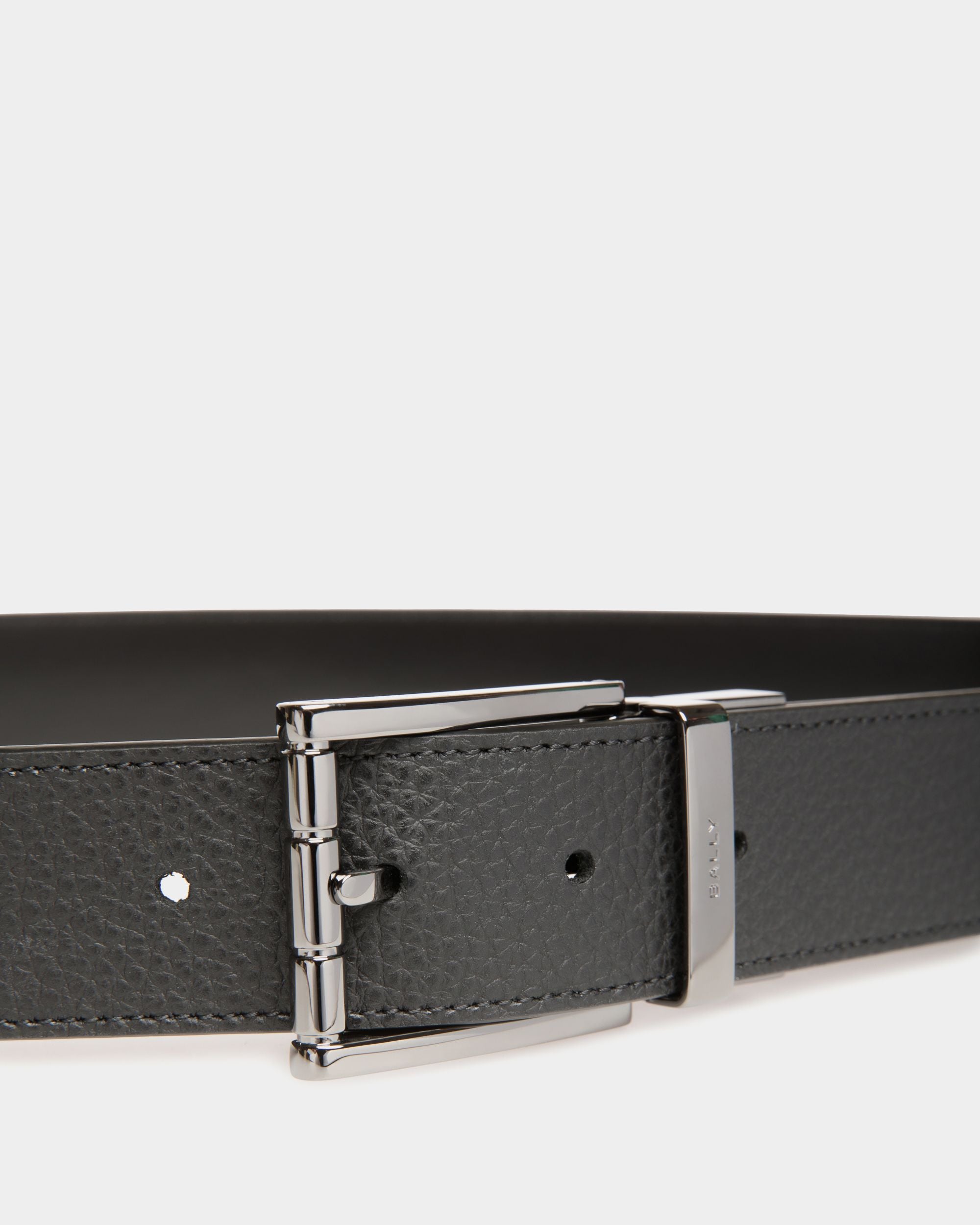 Verstellbarer Astory 35 mm Wendegürtel Aus Leder In Schwarz - Herren - Bally - 04