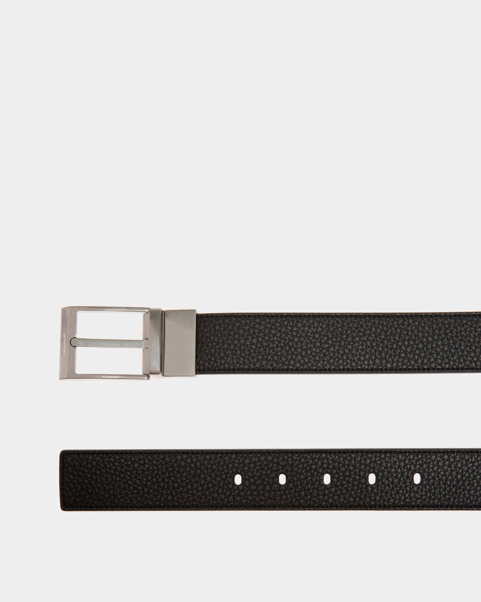 Shiffie 35 mm Verstellbarer Wendegürtel Aus Leder In Schwarz Und Beige - Herren - Bally - 02