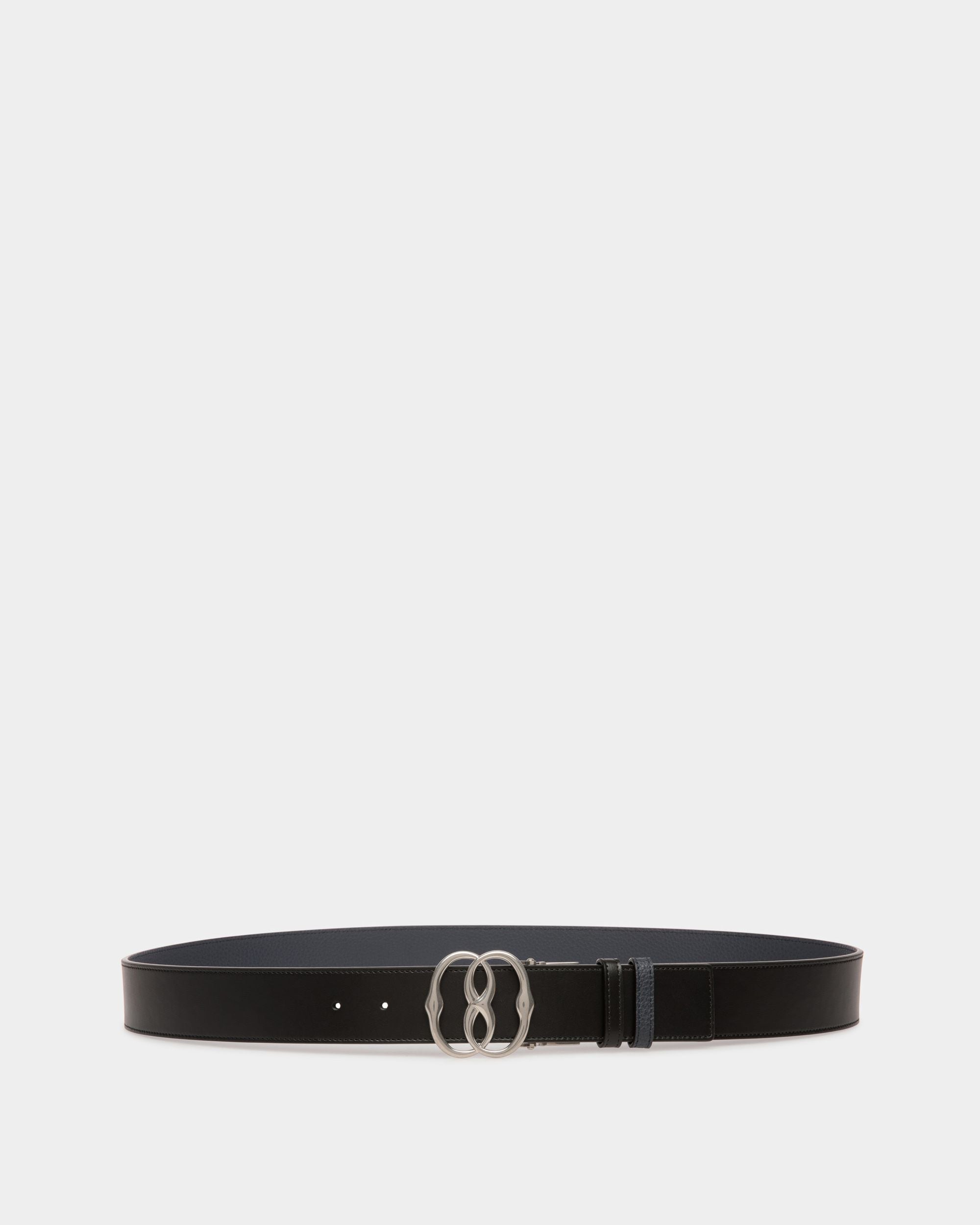 Bally Iconic Buckle Adjustable-Reversible Belt In Black Leather - Herren - Bally - 01