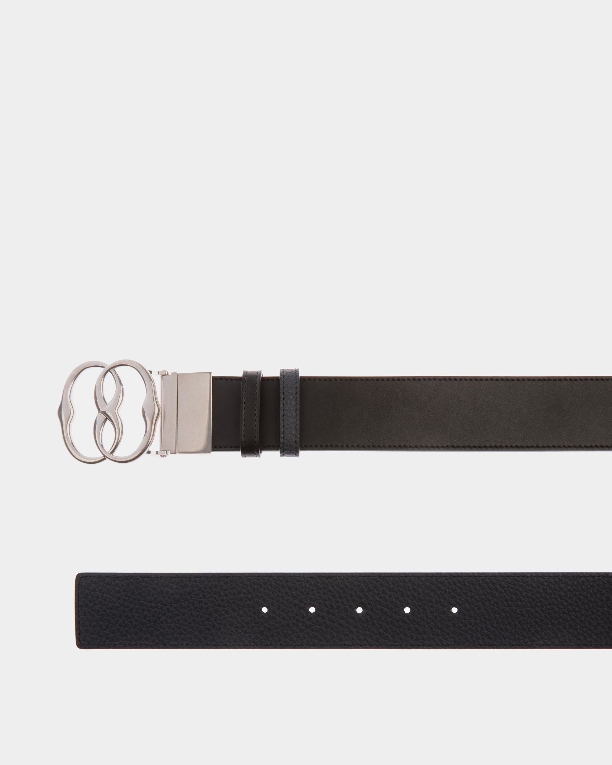 Bally Iconic Buckle Adjustable-Reversible Belt In Black Leather - Herren - Bally - 02