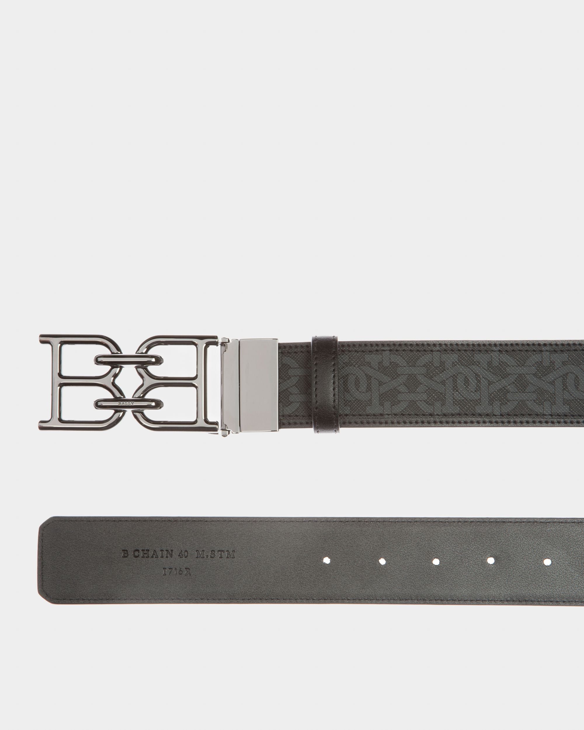 B-Chain 40 Mm Breiter Gürtel Aus Grauem Tpu - Herren - Bally - 02