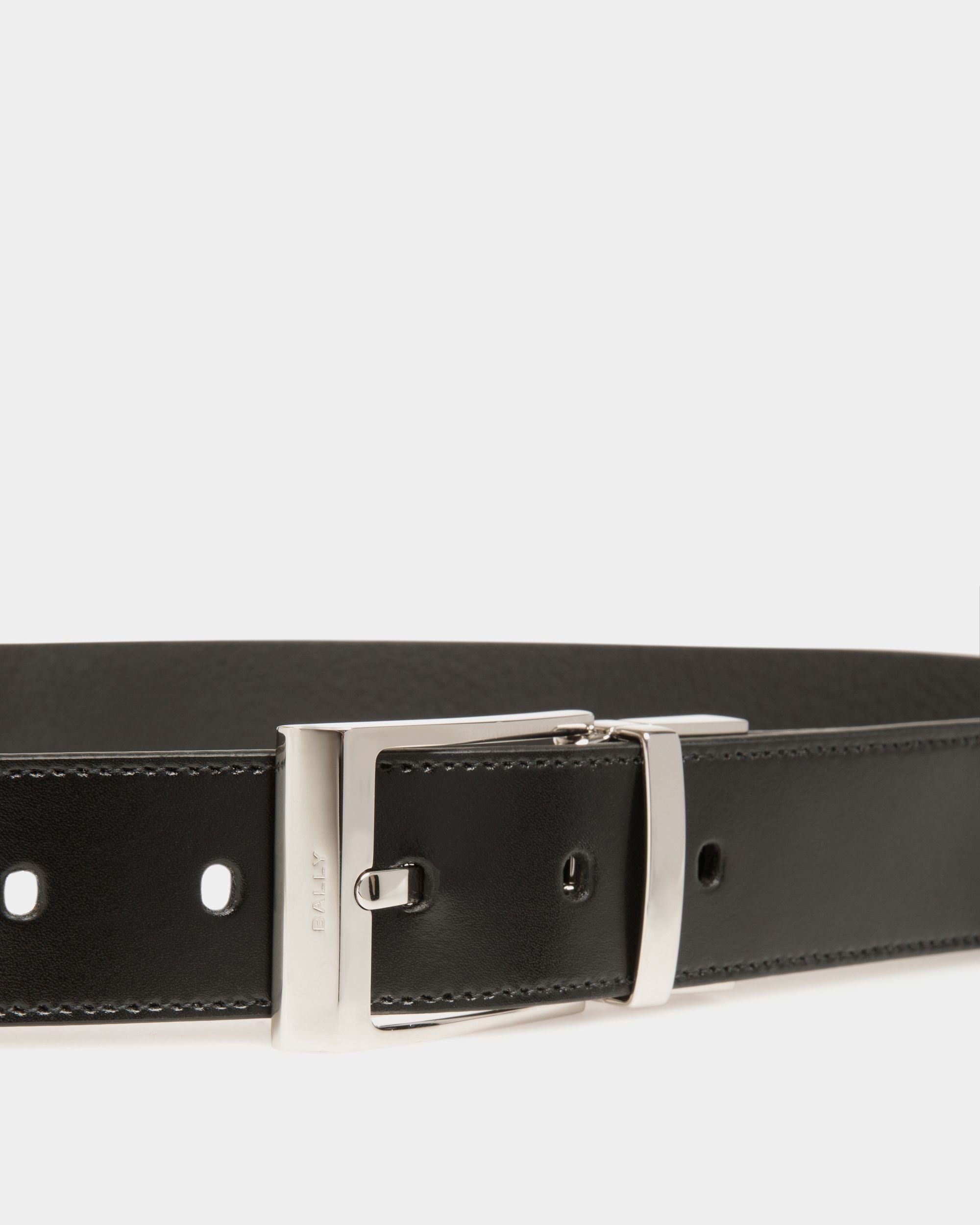 CVD Verstellbarer Wendegürtel Aus Leder In Schwarz - Herren - Bally - 03