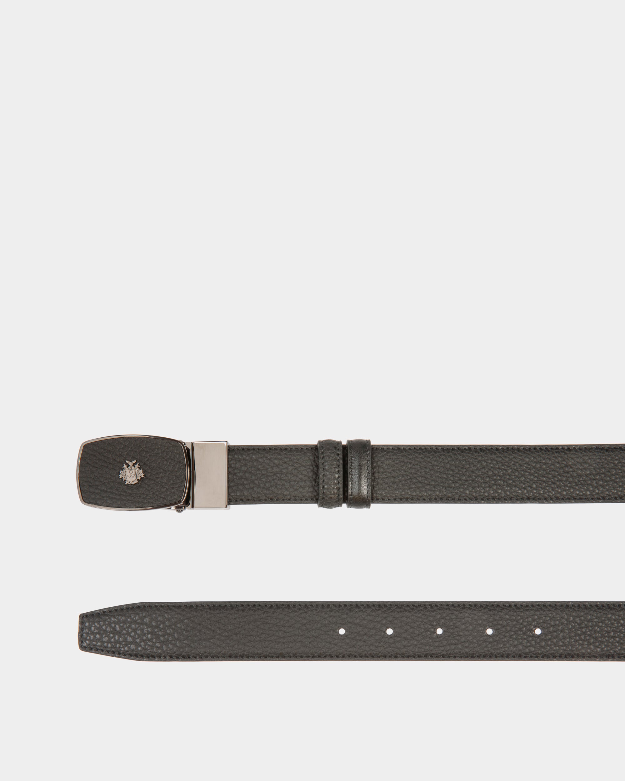 Govin 30 mm Verstellbarer Wendegürtel Aus Leder In Schwarz - Herren - Bally - 02