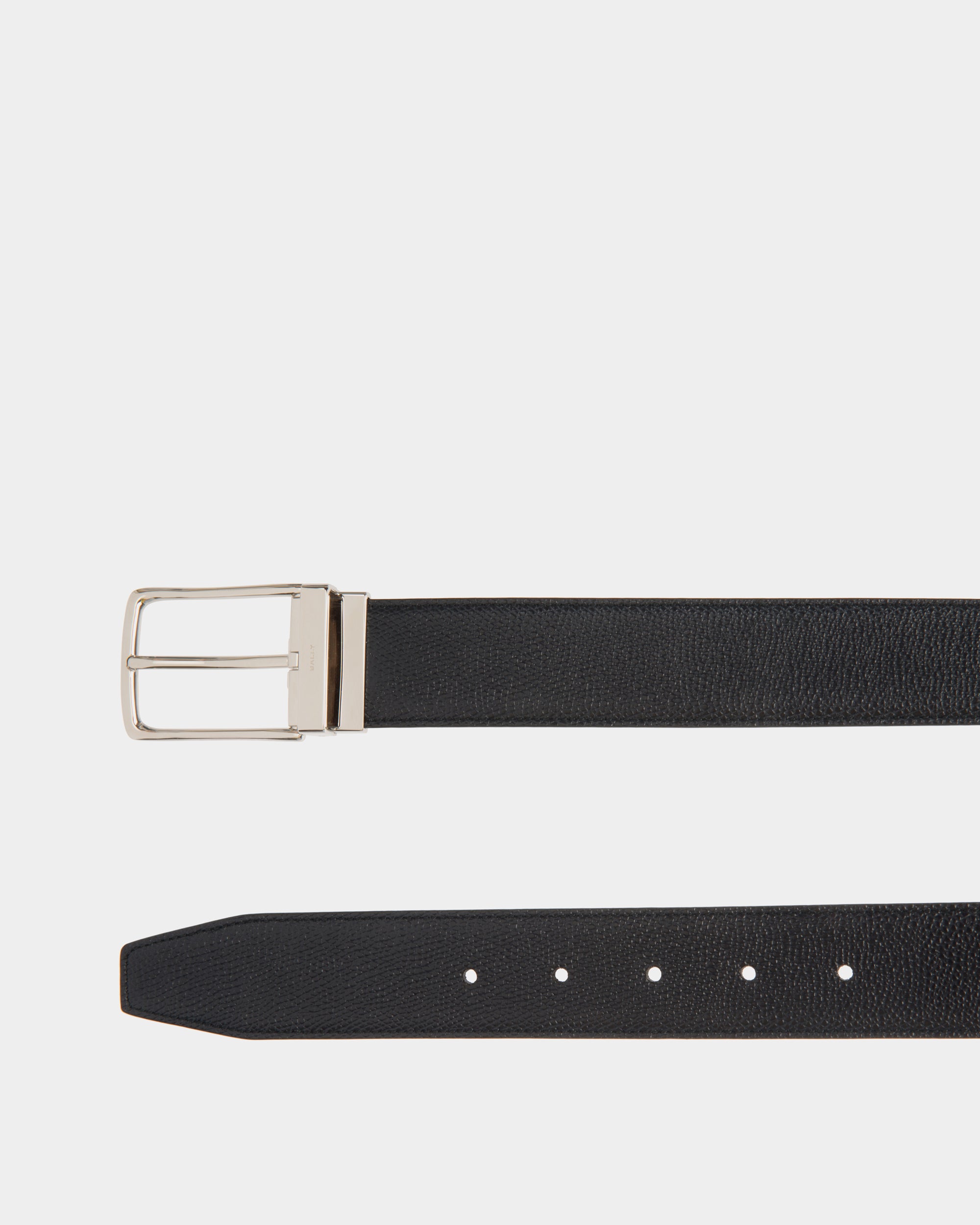 Ketter 35 mm Verstellbarer Wendegürtel Aus Leder In Navy Blue - Herren - Bally - 02
